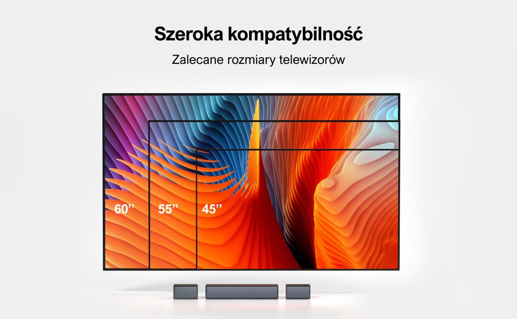 ULTIMEA 5.1 Surround Soundbar 320W, Virtual Surround System, Soundbar z subwooferem i tylnymi głośnikami, Regulacja dźwięku przestrzennego i basów Kino domowe