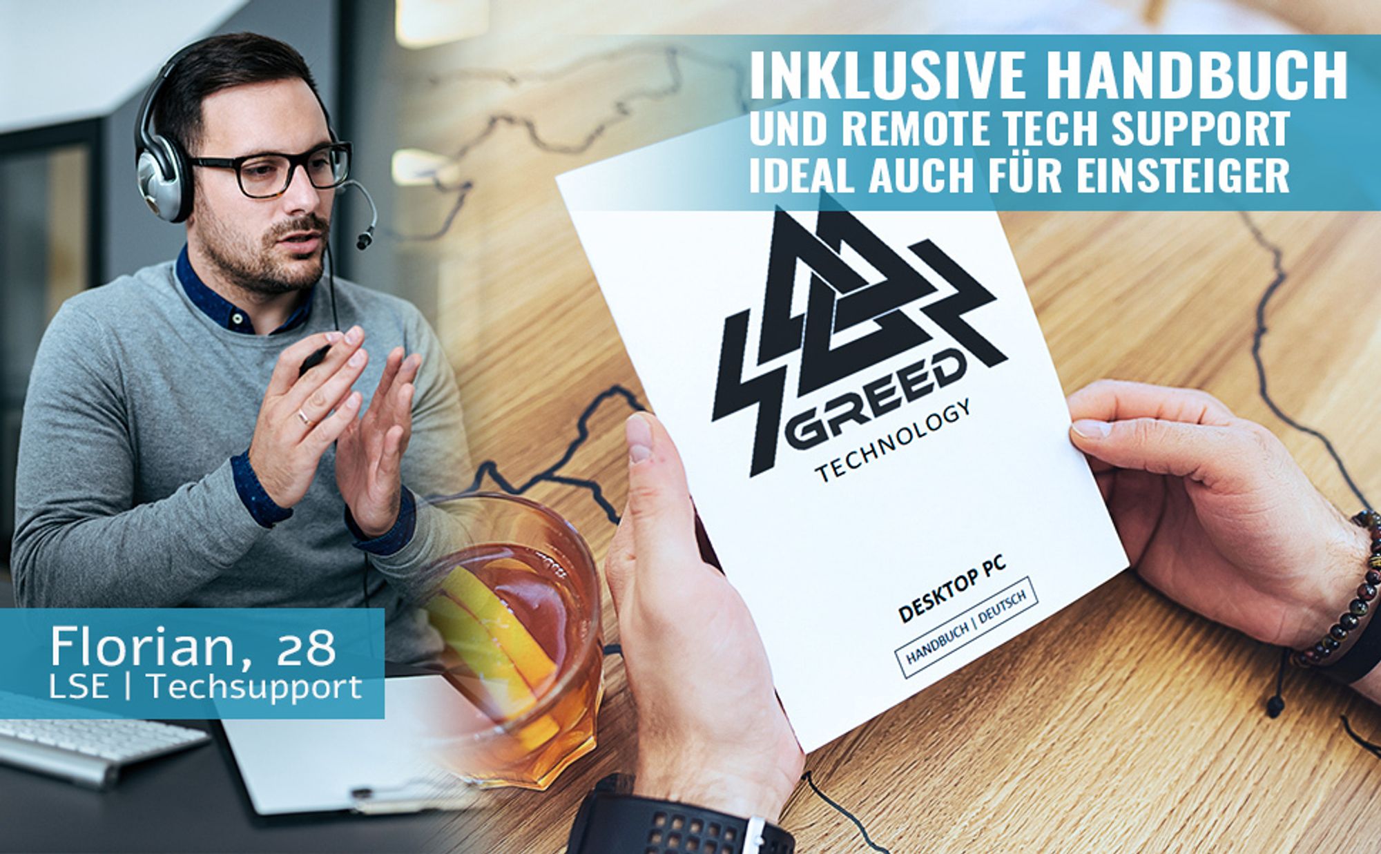 Greed Multimedia V2 PC fisso AMD Ryzen 5 5600GT 6 Core - desktop veloce + computer per ufficio