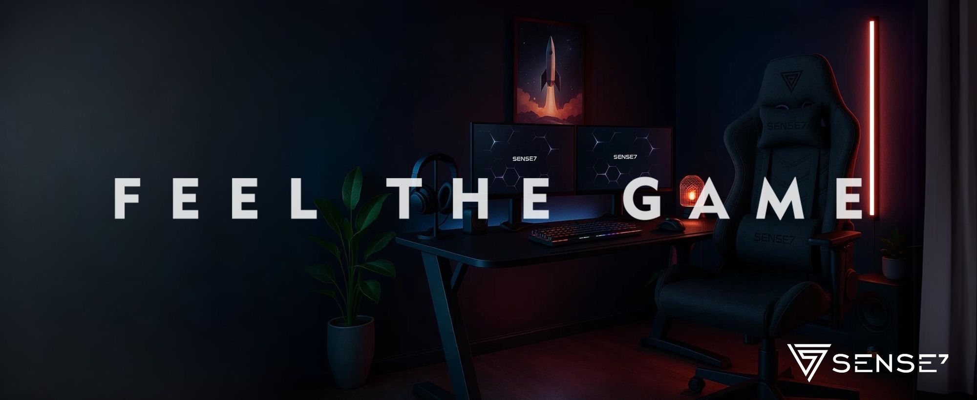 Sense7 Spellcaster FUKU Gamingstuhl, Gaming Sessel, Bürostuhl, Ergonomisch Schreibtischstuhl, Drehstuhl mit Kopfstützen bis zu 120 kg, Stoff, Schwarz