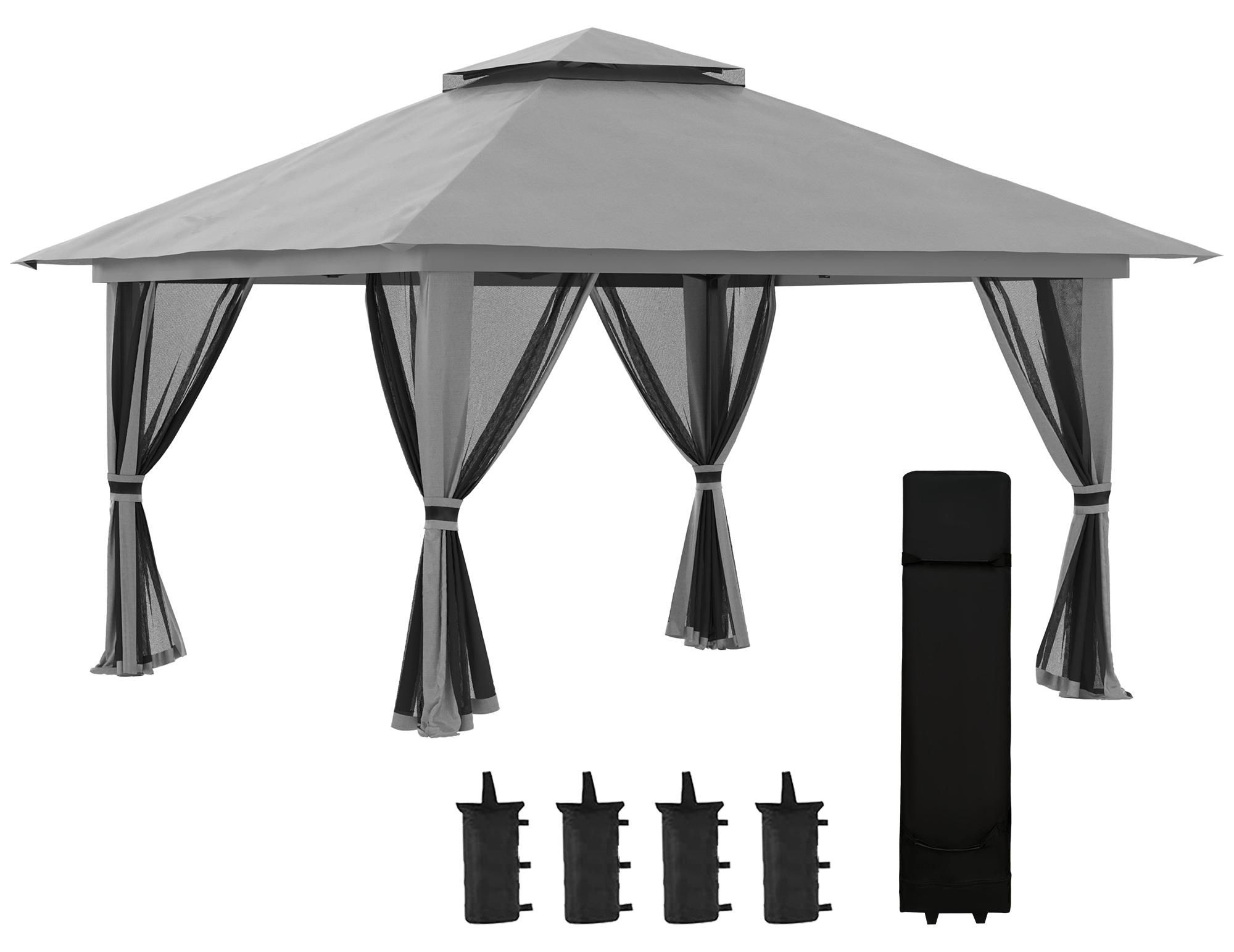Faltpavillon höhenverstellbar Camping Metall