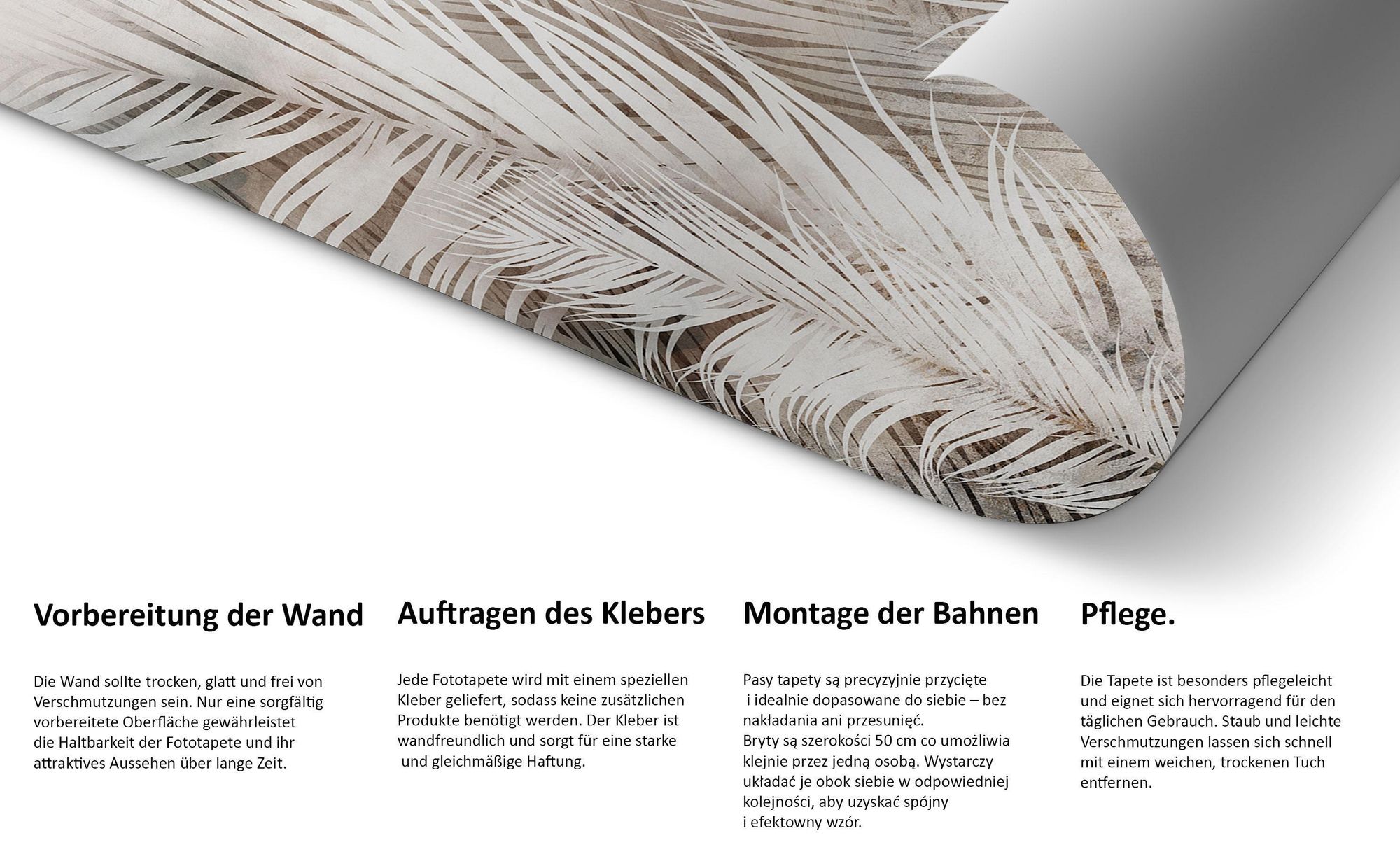Standard-Vliestapete - 100 x 70 cm - klassischer Stil - Natur Premium-Vliestapete - 500 x 350 cm - klassischer Stil - Natur