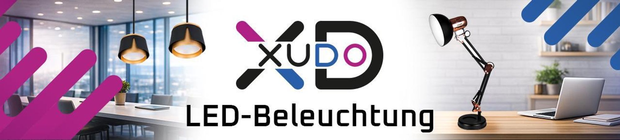 XUDO LED Deckenventilator mit Licht 45W 3CCT per App und Fernbedienung schwarz