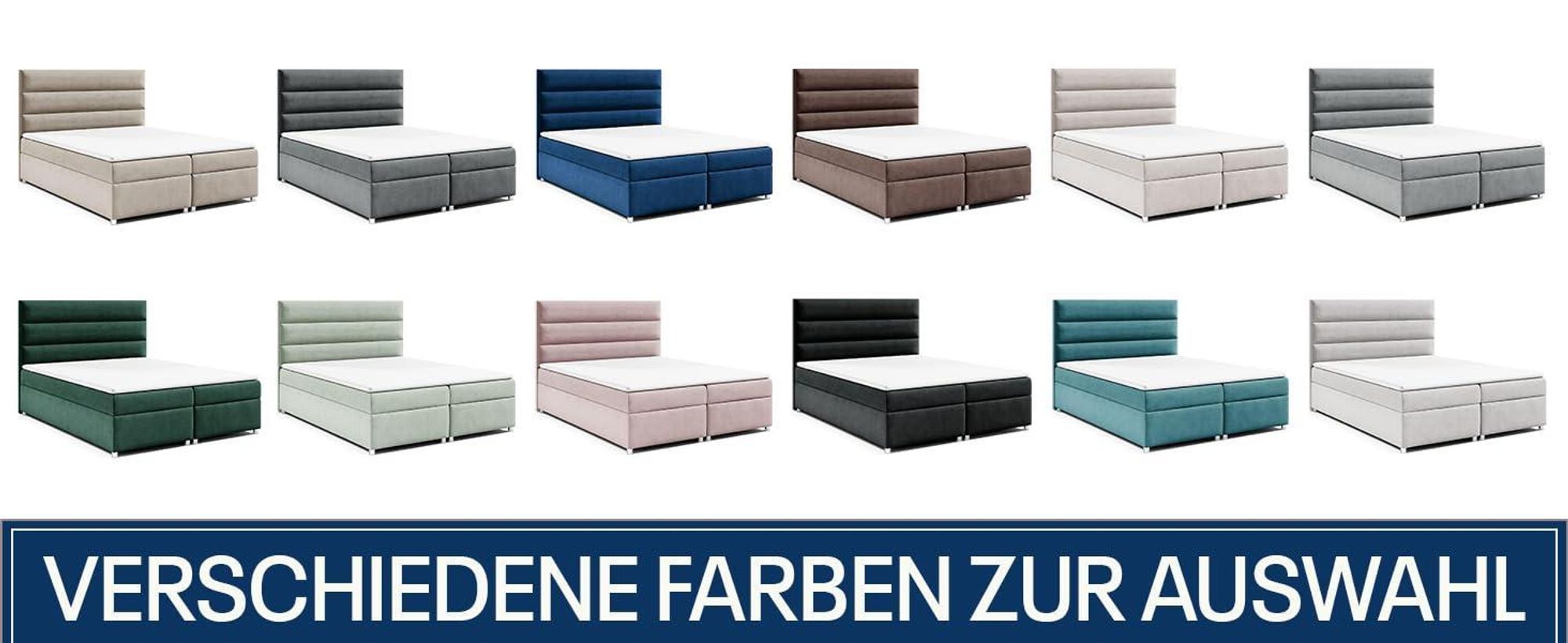 Best for Home Boxspringbett mit Bettkasten Trinity K-1 Bonellfederkern inkl. Topper, mit Lieferung, Aufbau & Entsorgung 180x200-Braun