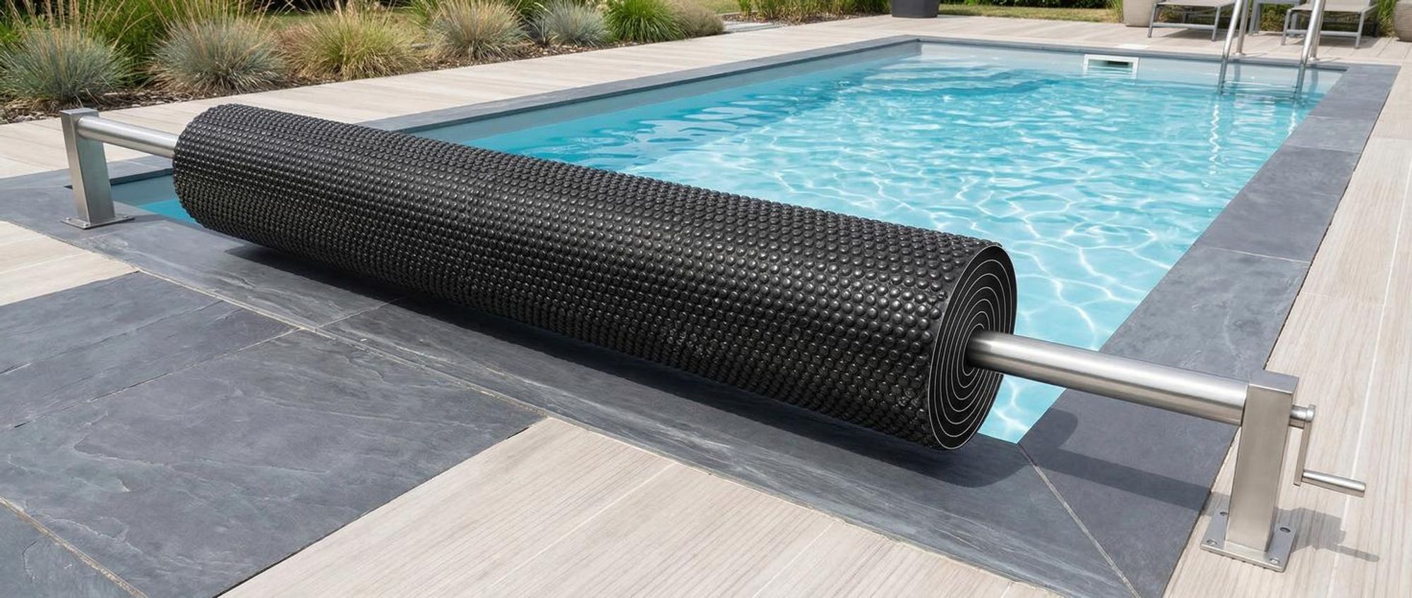 tectake® Pool-Solarfolie rechteckig und selbstschwimmend 400 x 600 cm