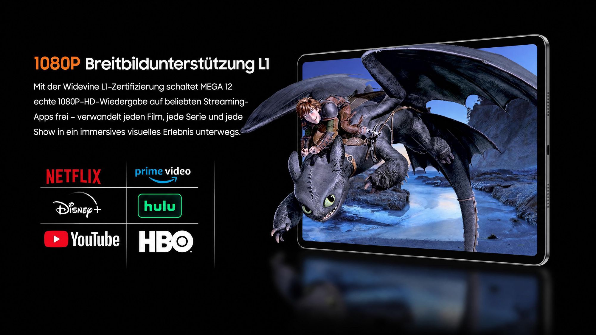 Blackview MEGA 12 Tablet, IP69K wasserdicht, 12.2" 2.4K 120Hz Display, 36(12+24)GB+256GB, 50MP+4K, 10000mAh, 55W, Inkl. Tastaturhülle/Maus/Stift usw.