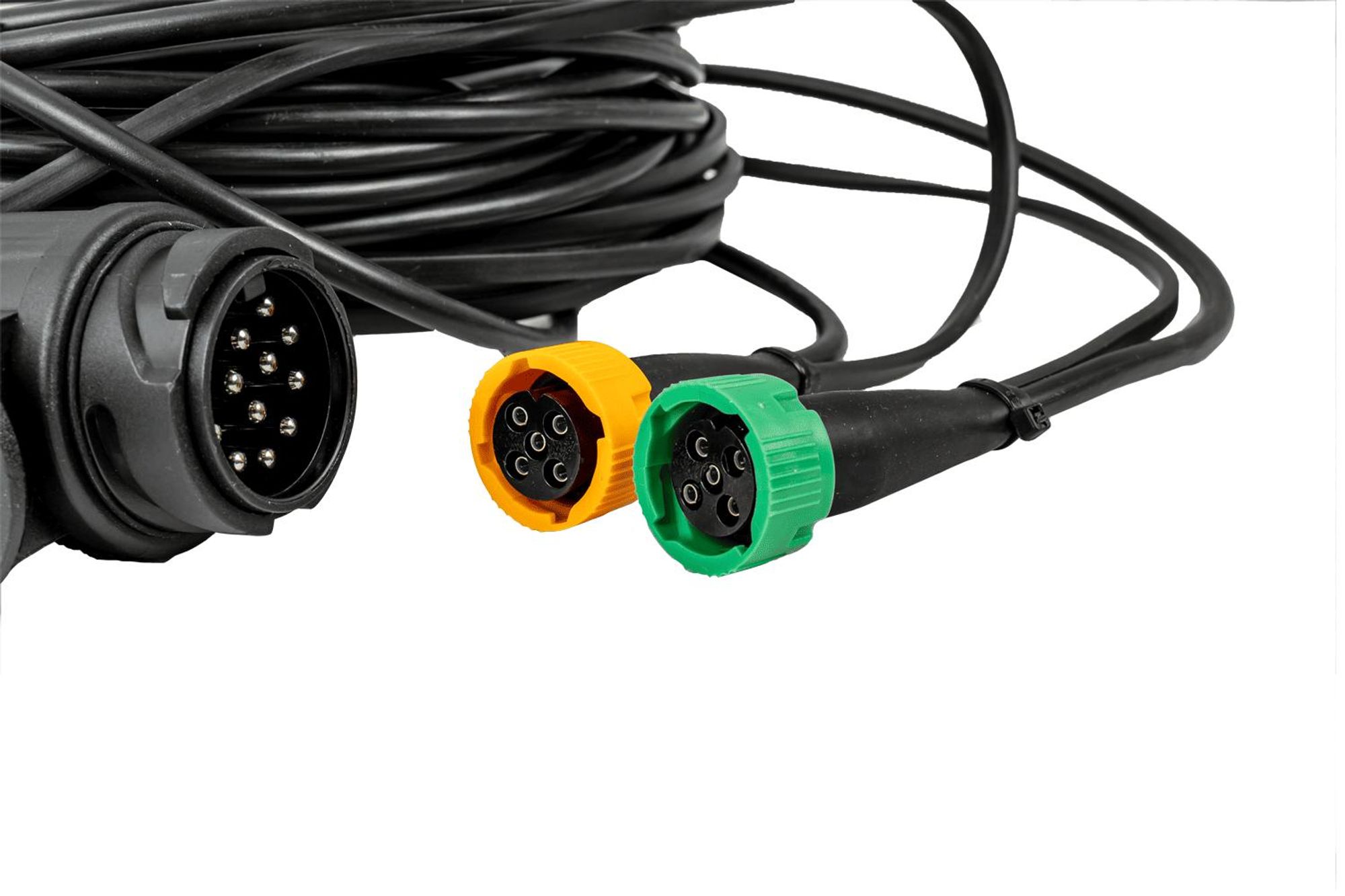 Rückleuchtenset: FRISTOM FT-088 Rückleuchten + ASPÖCK FLEXIPOINT I Umrissleuchten + MANTES 7m 13-PIN Kabelbaum