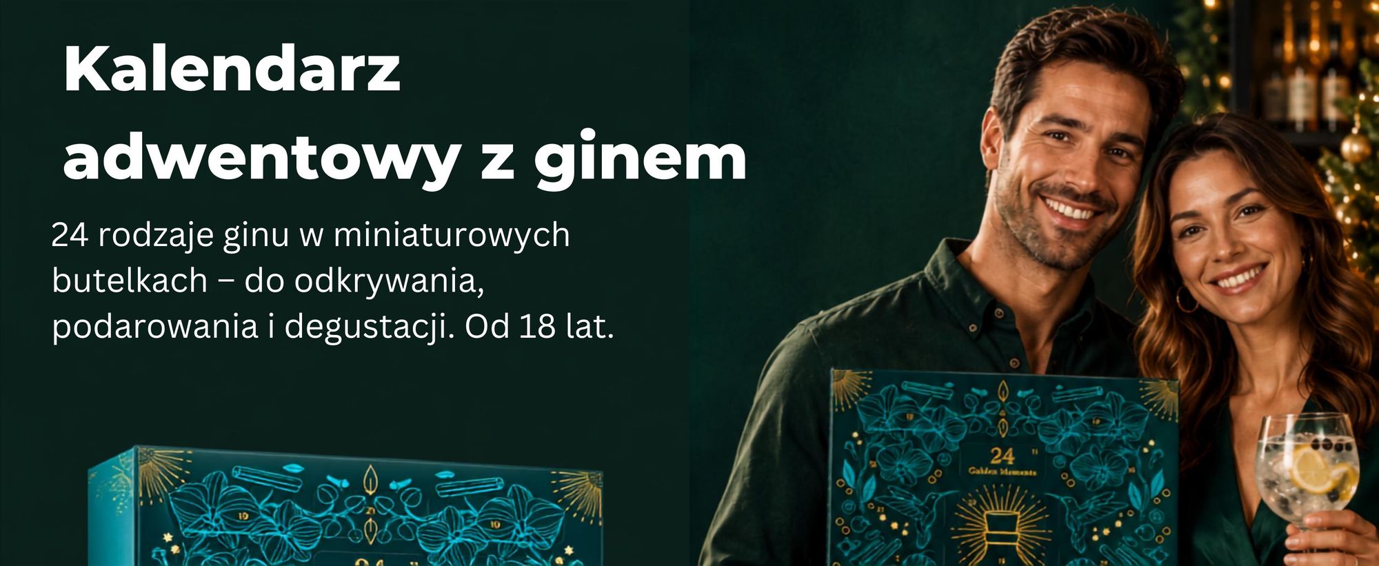 BOXILAND® gin kalendarz adwentowy 2026, 24 smaki po 0,02 l, degustacja gin