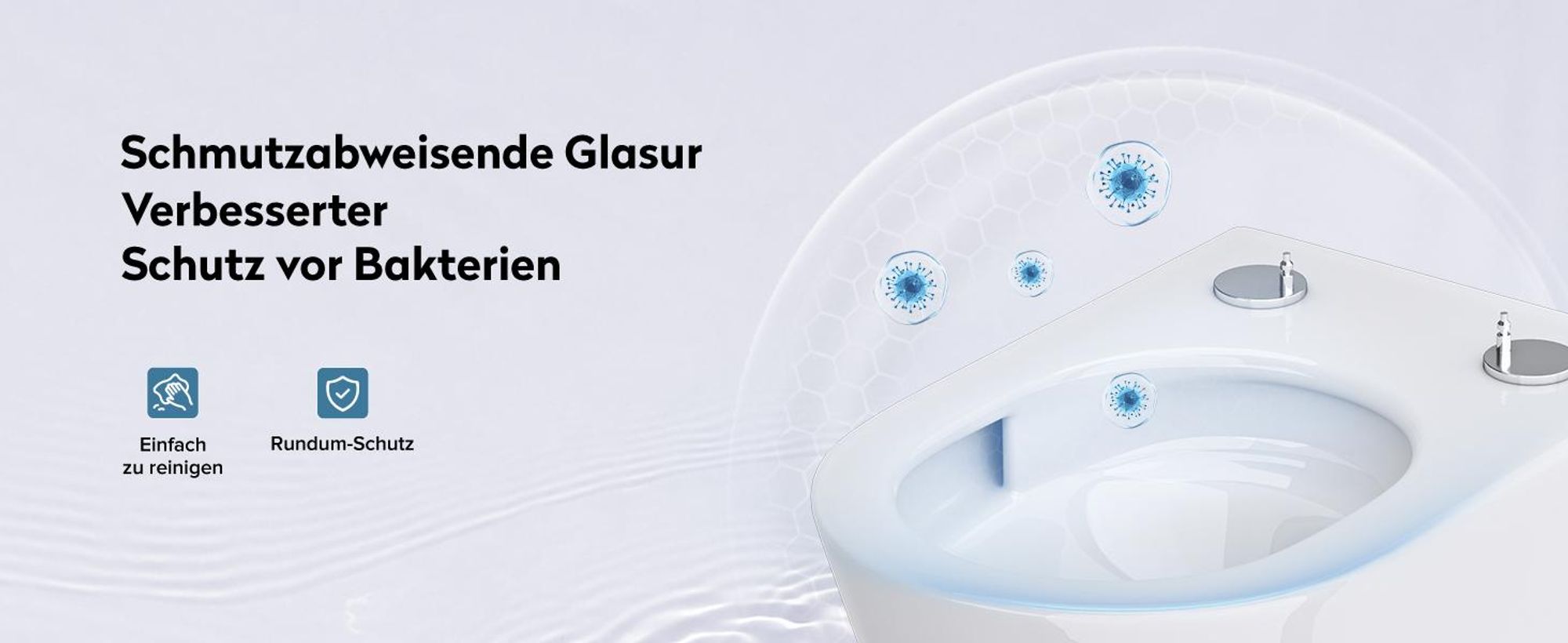doporro Wand WC Hänge Toilette Weiß inkl. Softclose Absenkautomatik 49x35,5x35 cm Hänge-Toilette spülrandlos Hänge-WC aus Keramik Aachen108