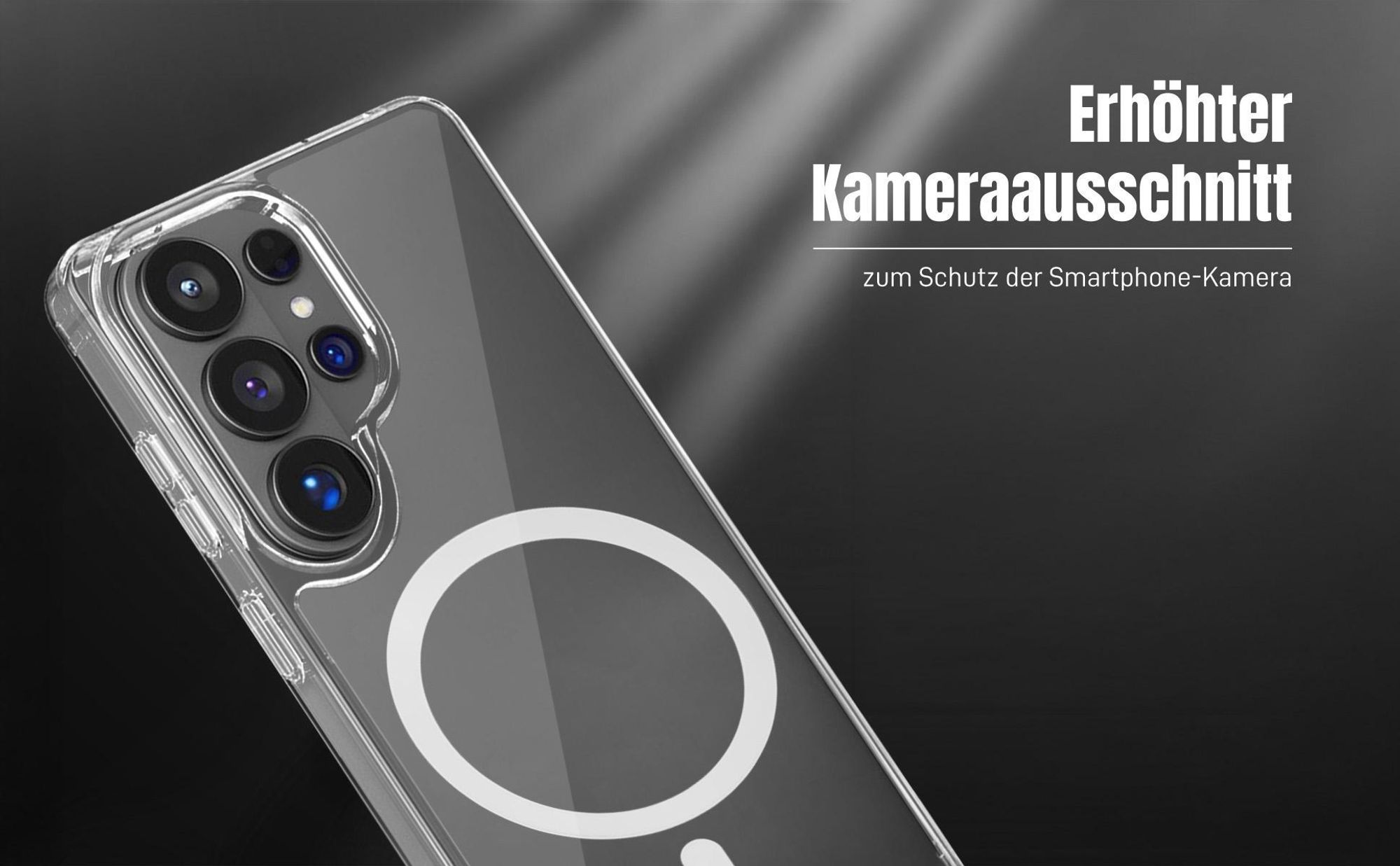 Hülle für Samsung Galaxy S26 Ultra mit erhöhtem Kameraausschnitt