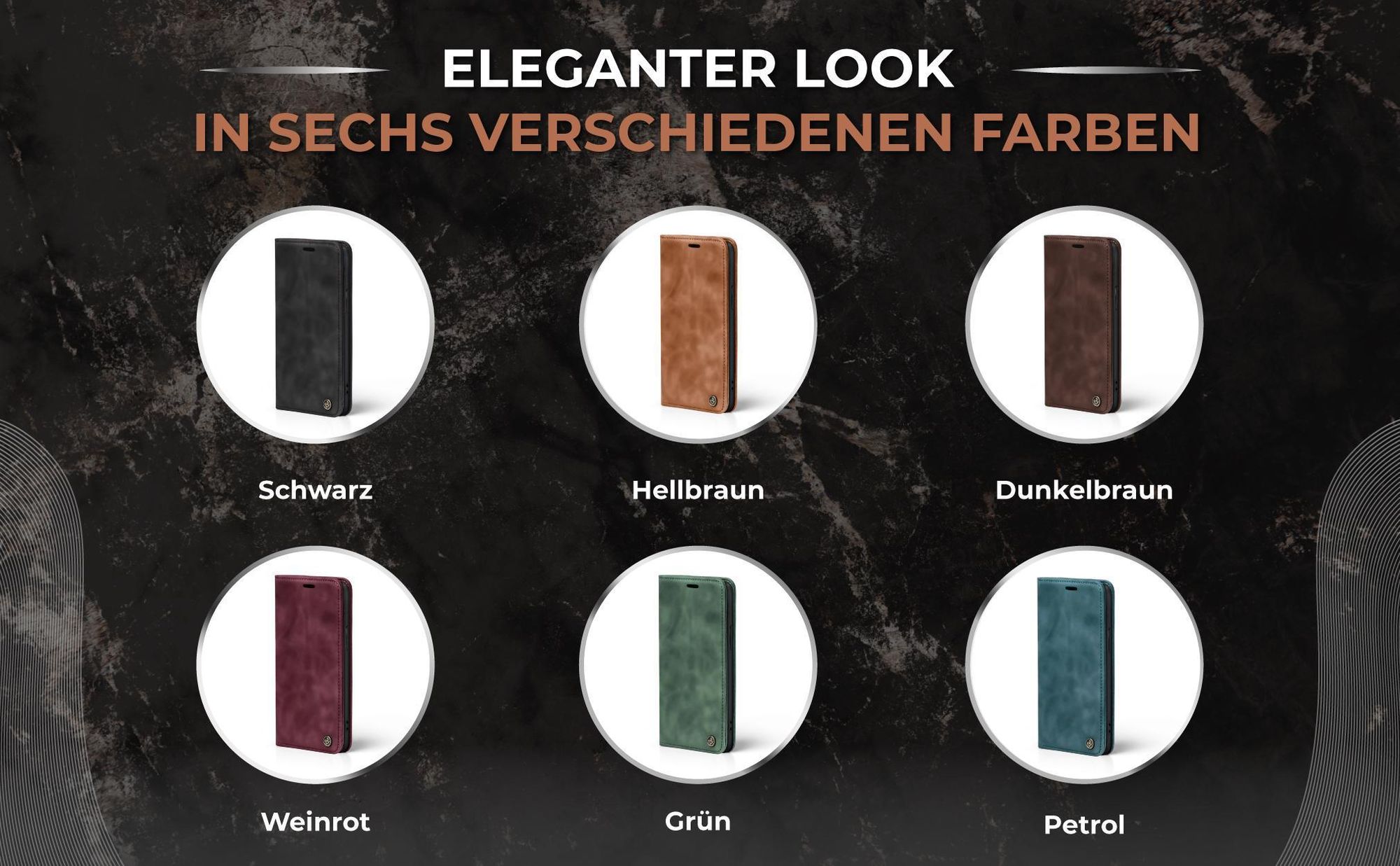 Flip-Hüllen für Apple iPhone 17e in verschiedenen Farben und elegantem Design