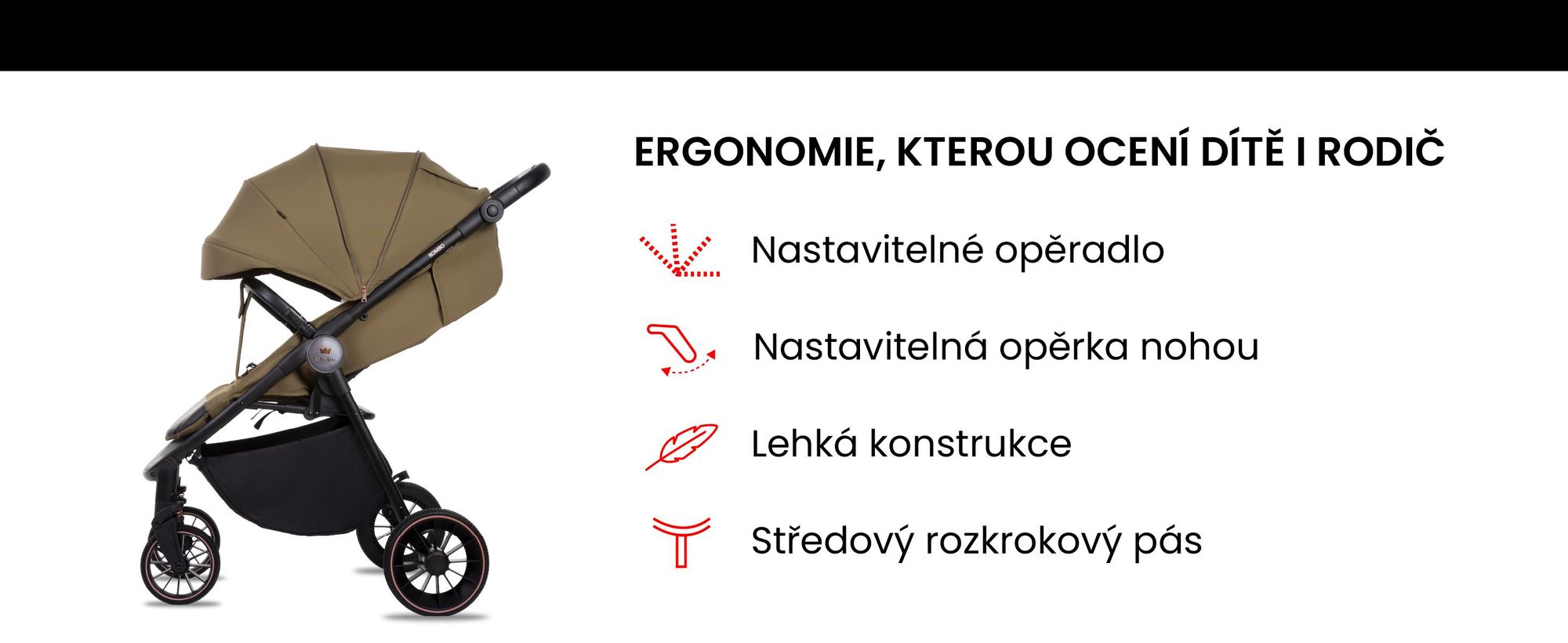 Babylux Dětský Kočárek Buggy ROMBO – Cestovní Kočárek S Funkcí Polohování, Barva: Pink – Cestovní Kočárek, Malý, Lehký, S Teleskopickou Rukojetí, Kompaktně Skládací