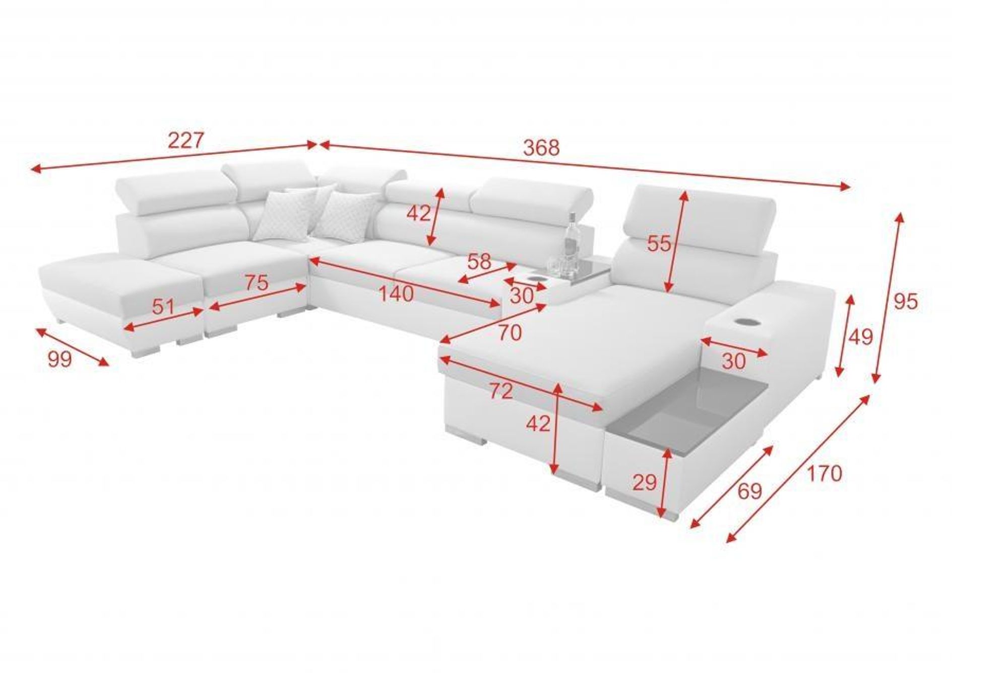 XXL Wohnlandschaft PERS V