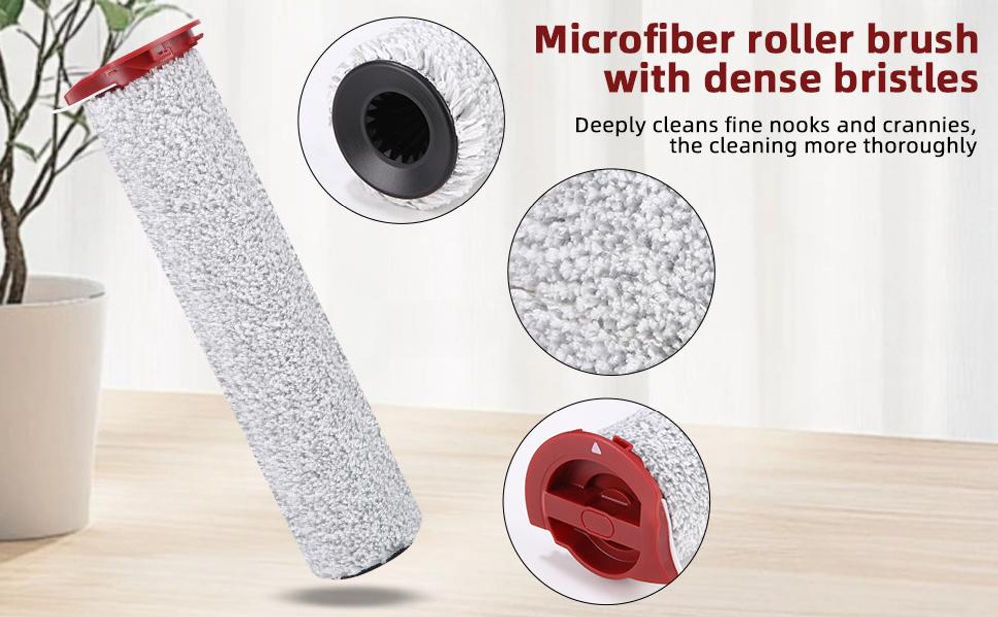 Roborock Dyad Pro Staubsaugerzubehör, Bürstenwalze und Filter Zubehörset für Roborock Dyad Pro/Dyad Pro Combo, Nass und Trockensauger Ersatzteile