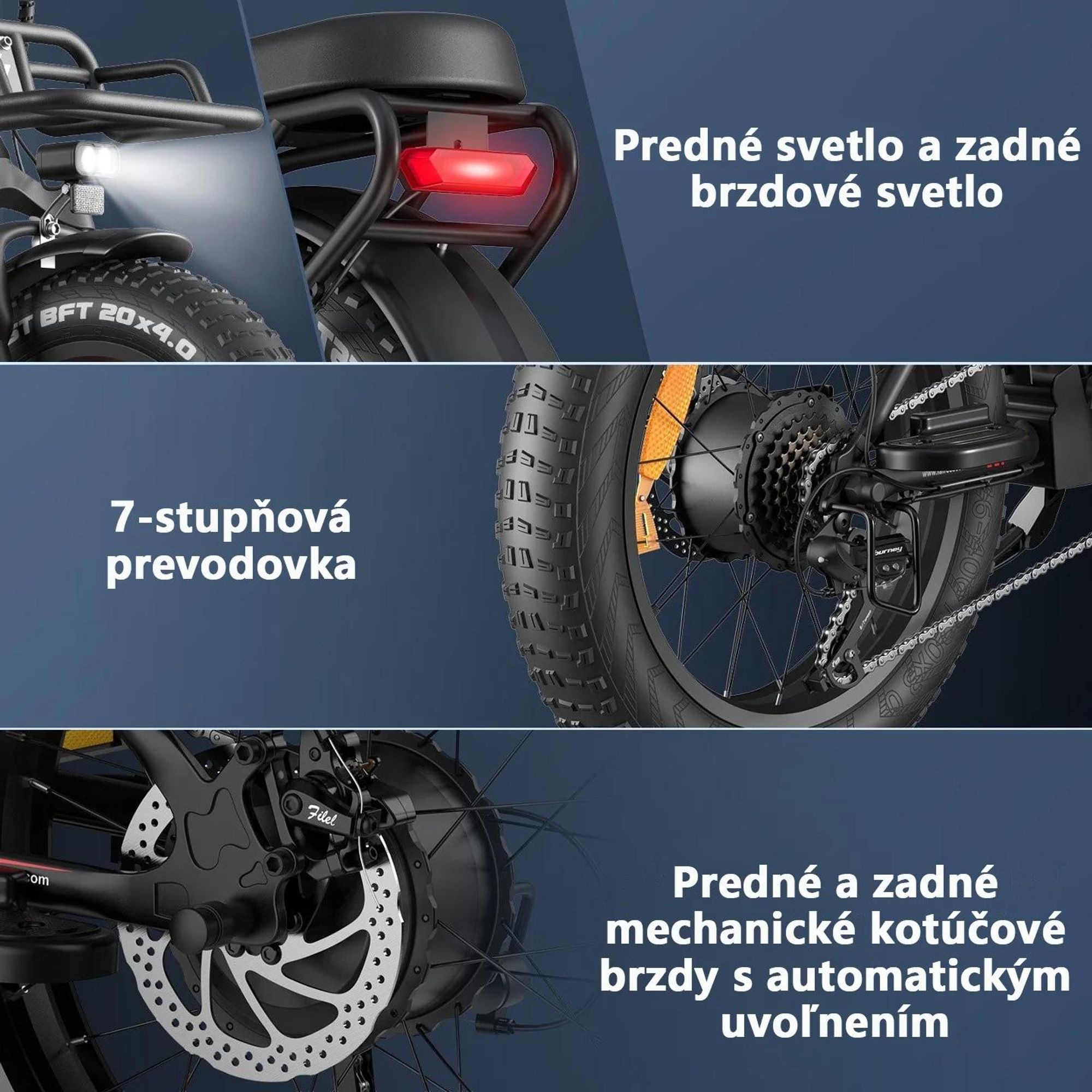 Electric Bike FAFREES F20 Max - Batéria 48V30AH Pneumatika 20" Mechanická kotúčová brzda - Čierna