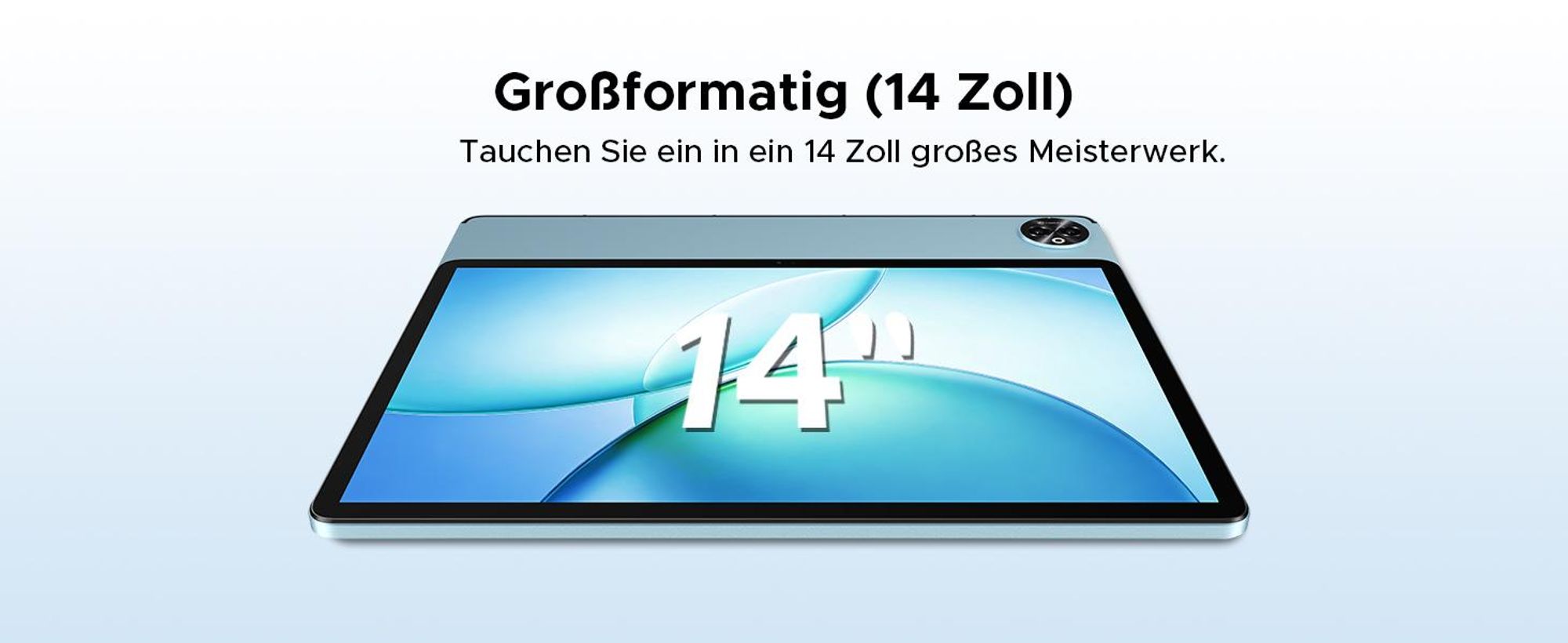 DOOGEE Tab E3 Max VIP Tablet Android 16, 14 Zoll 2,2K, 48GB(8+40)+256GB, 13500mAh/18W,4G LTE,Widevine L1, inkl. Tastatur, Maus, Hülle, Stift