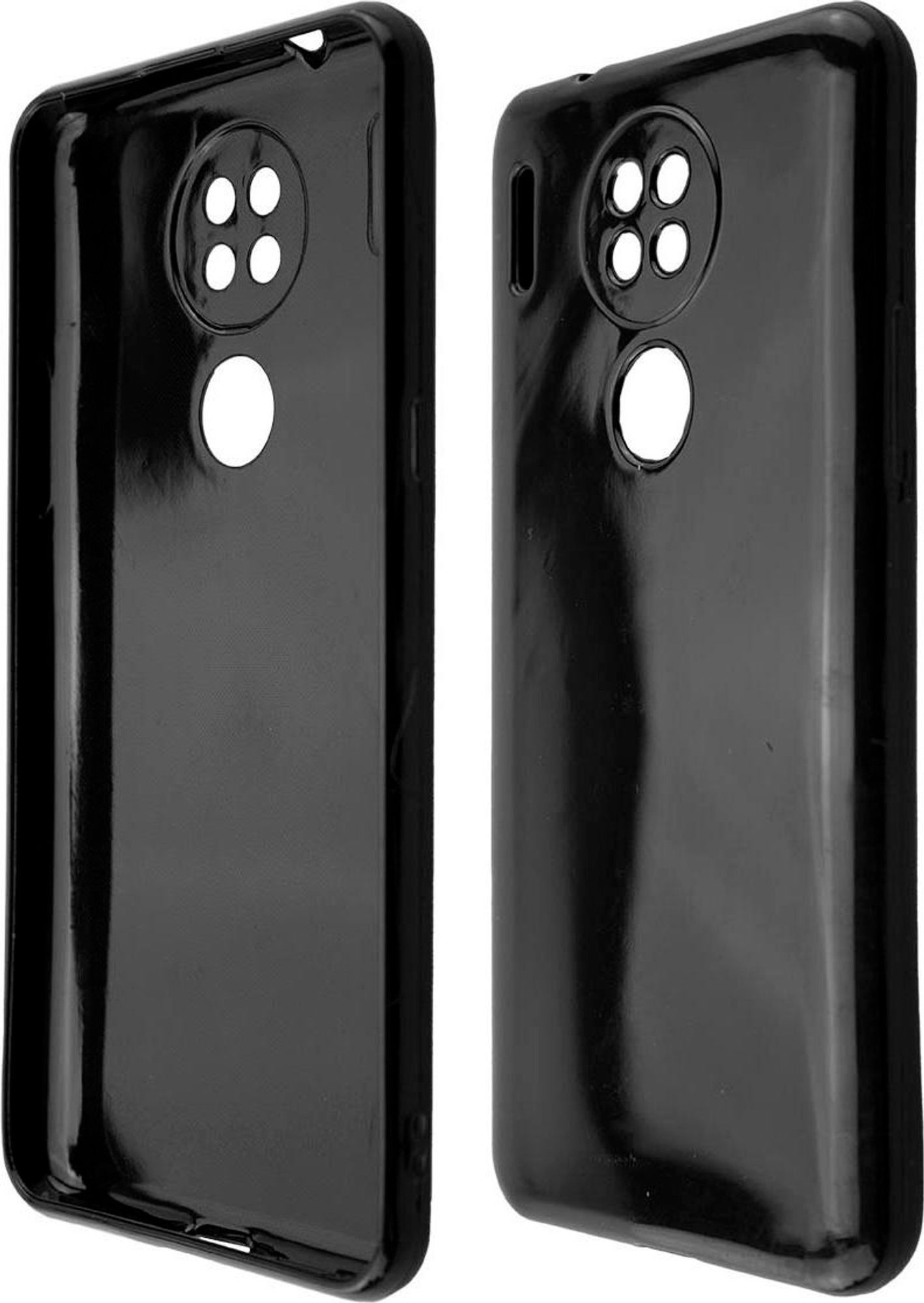 caseroxx Schutz-Hülle TPU-Hülle kompatibel mit Blackview A80 / A80s, Gummi Handy Tasche schwarz Bild 1