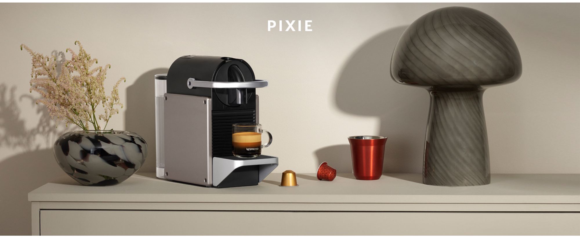 NESPRESSO ORIGINAL | PIXiE Redesign | Kaffeekapselmaschine von Krups | Titan