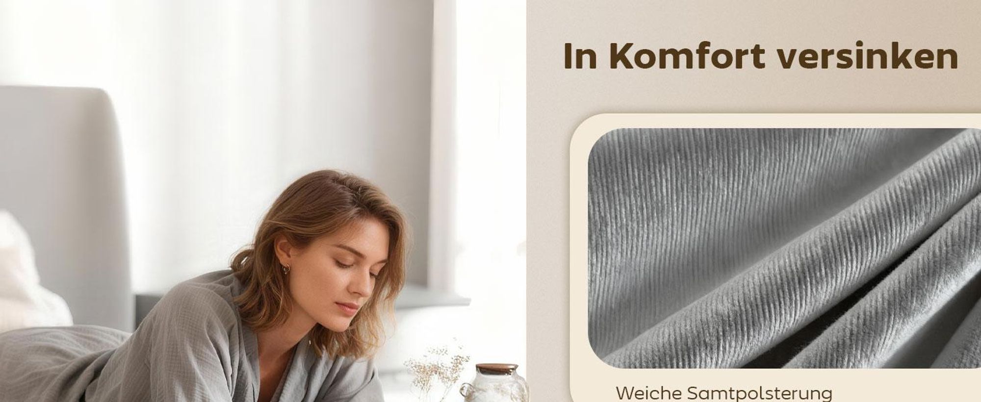 HOMCOM Sitzbank mit Stauraum, faltbar Polsterbank, Bettbank, Sitztruhe Grau