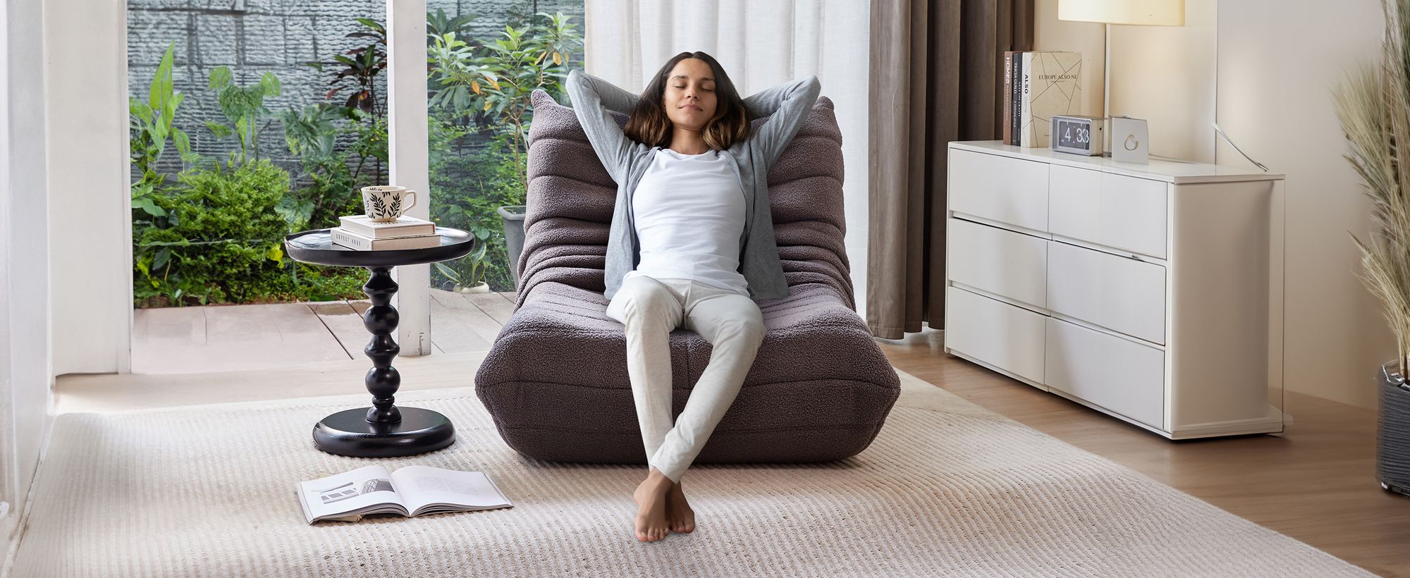 Klassische Sessel, Schlafsofas, sitzkissen boden, Lazy Sofa, Bean bag, für Schlafzimmer, Sitzsack