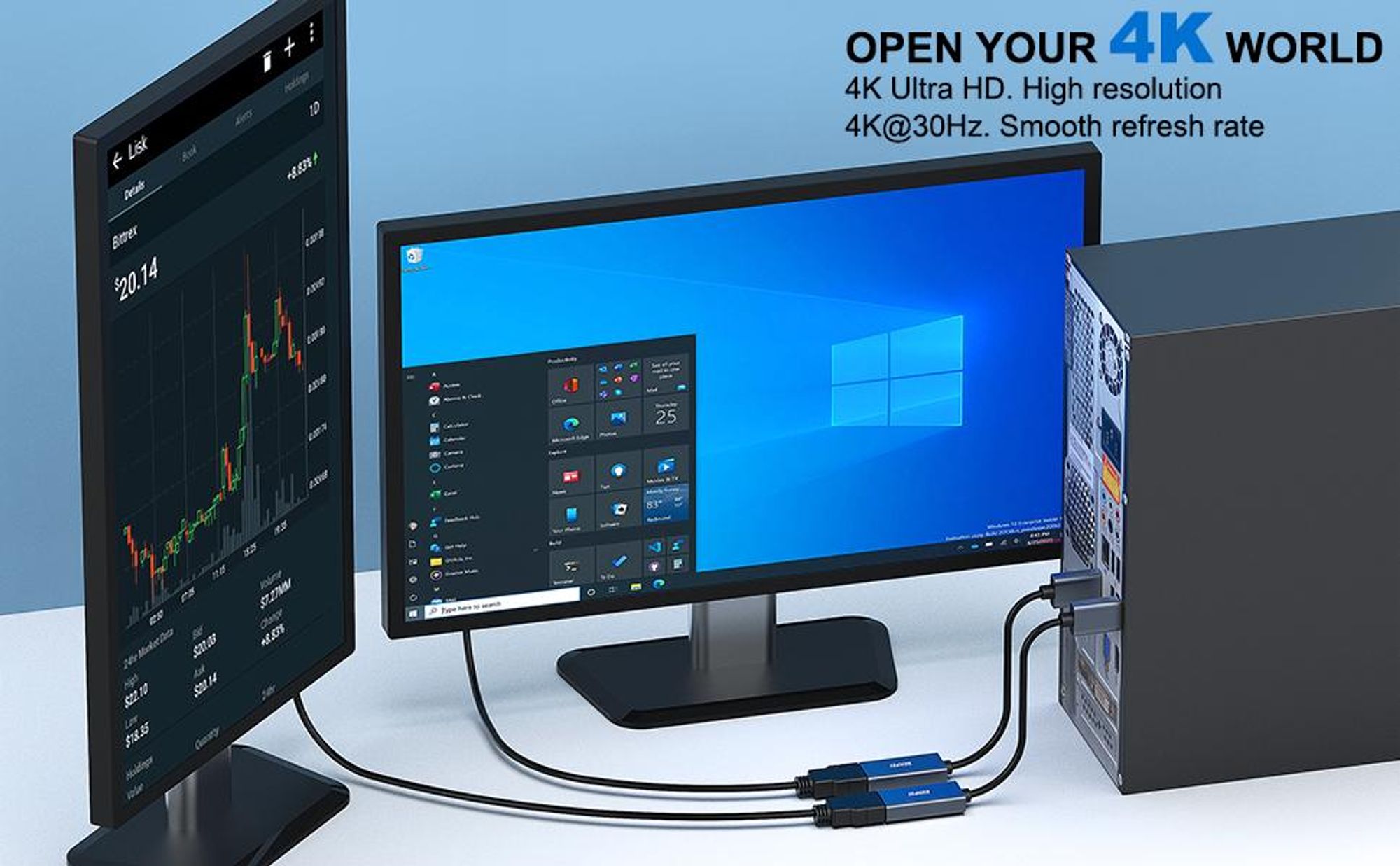 BENFEI Kabeladapter DisplayPort auf HDMI Adapter Kabel 4K 60Hz