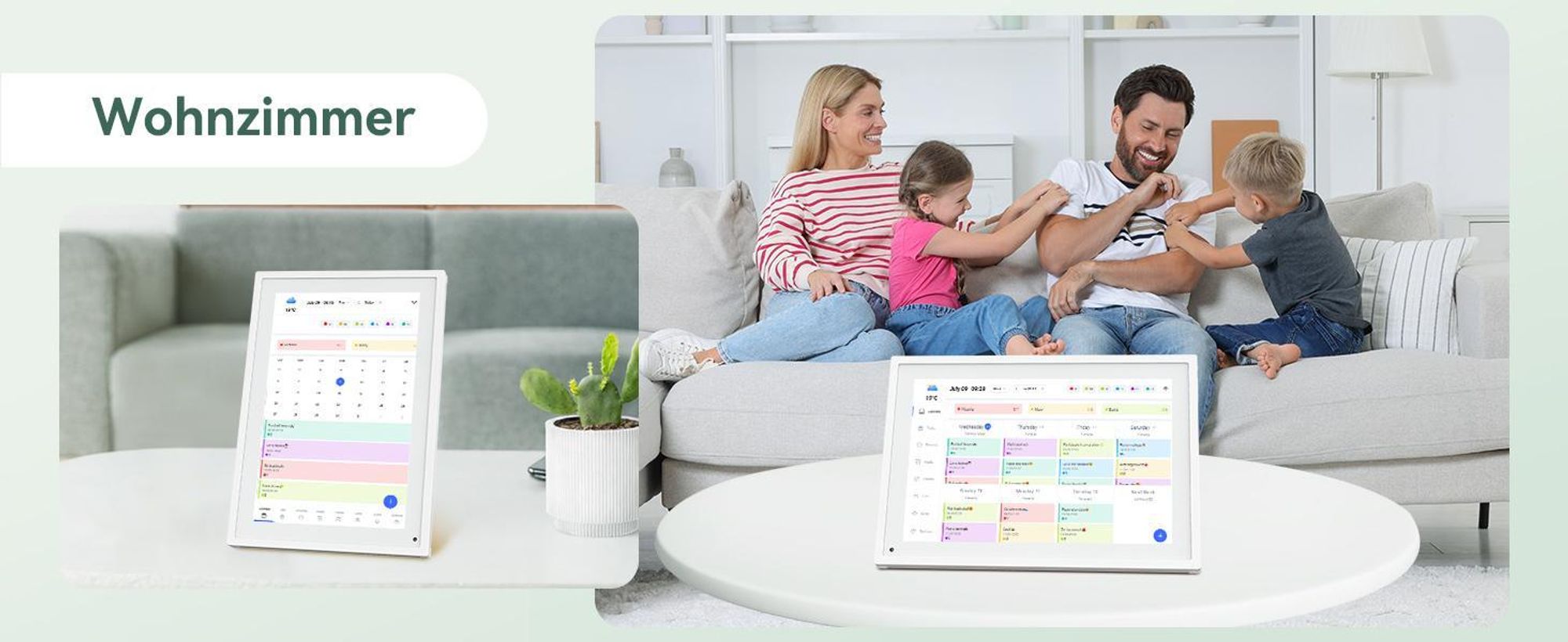 TABWEE P10 Digitaler Bilderrahmen, 10 Zoll, Mit Kalender-Funktion, App, 32 GB Speicher, WLAN, HD-Display (1280x800, 16:10) und Multi-Device-Sync