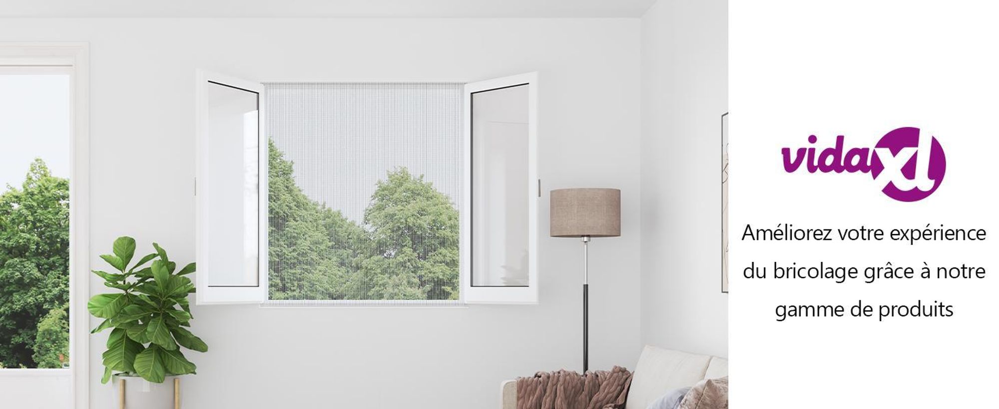 vidaXL Moustiquaire aluminium 100x500 cm argenté