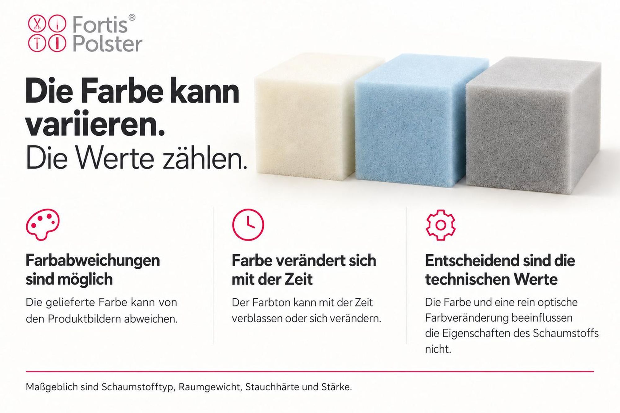 RG25 - Die Schaumstofffarbe kann variieren; entscheidend sind die technischen Produktwerte