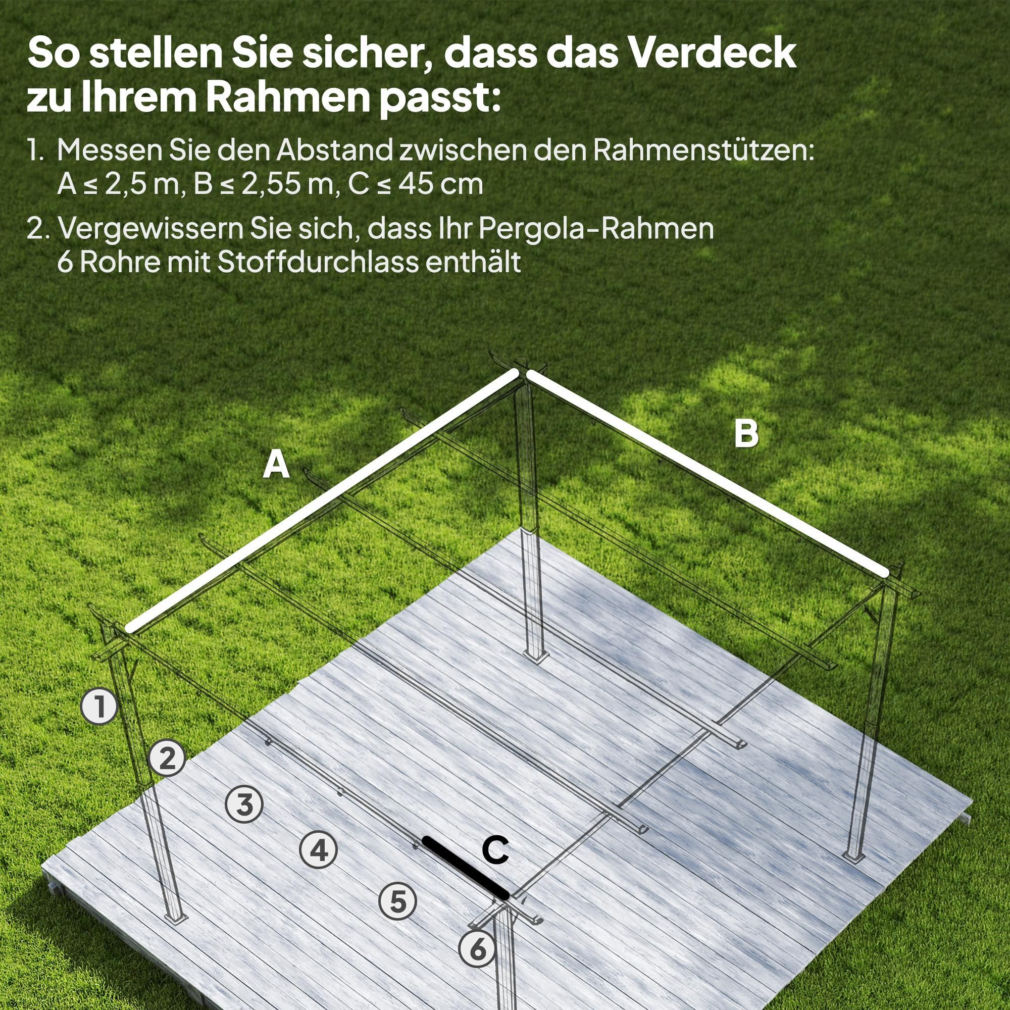 3x3 wetterfest Überdachung