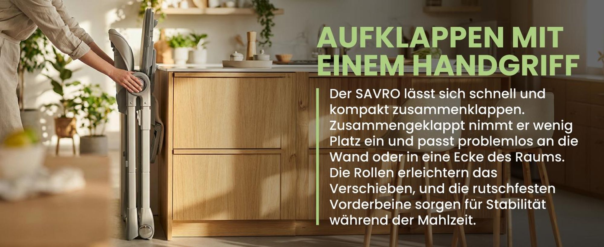 Fütterungsstuhl Kinderhochstuhl Baby Klappbarer verstellbares Tablett Gurte 6 Höhen Grau