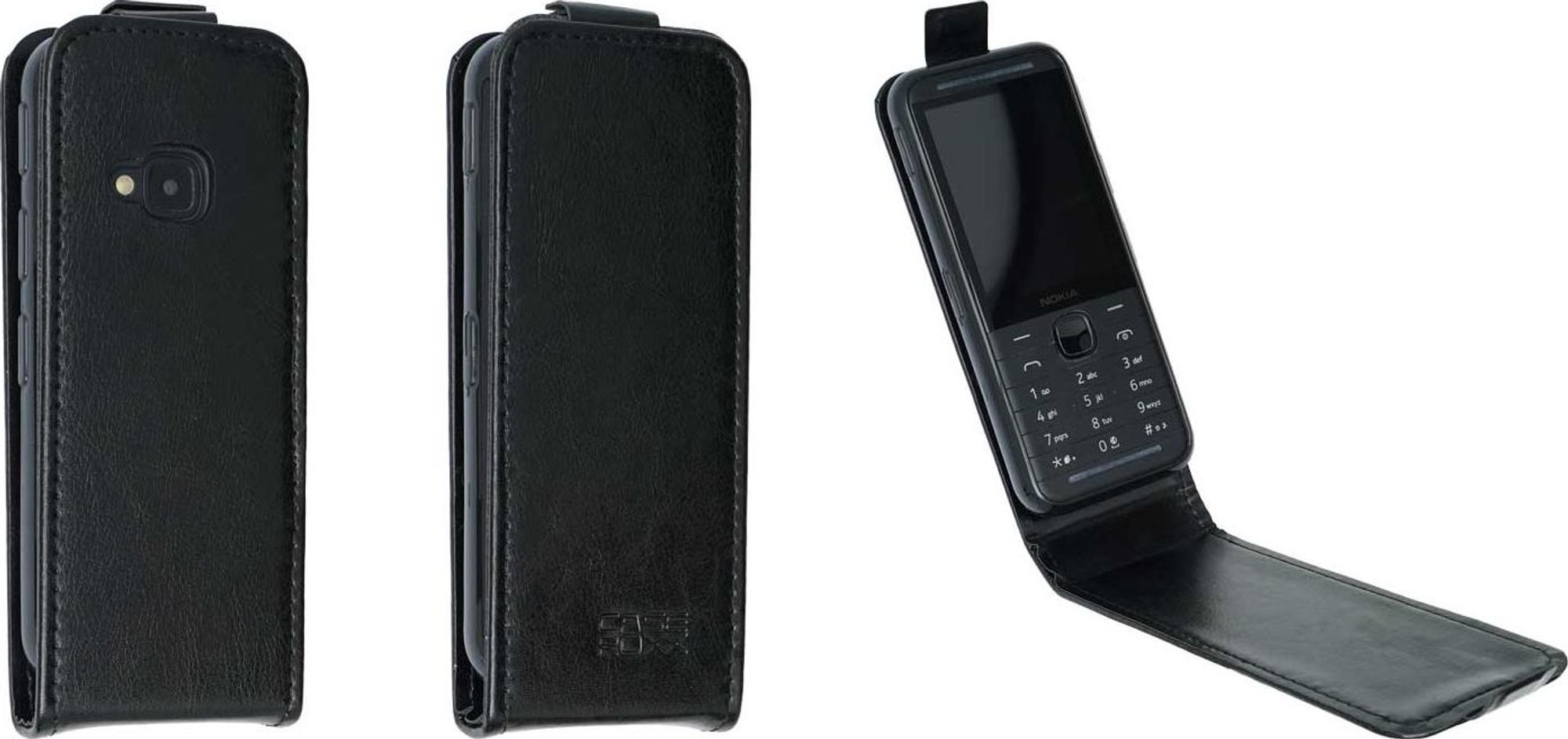 caseroxx Schutz Tasche Hülle Flip Cover kompatibel mit Nokia 5310 (2024), Smartphone Tasche Flip Cover in schwarz Bild 1
