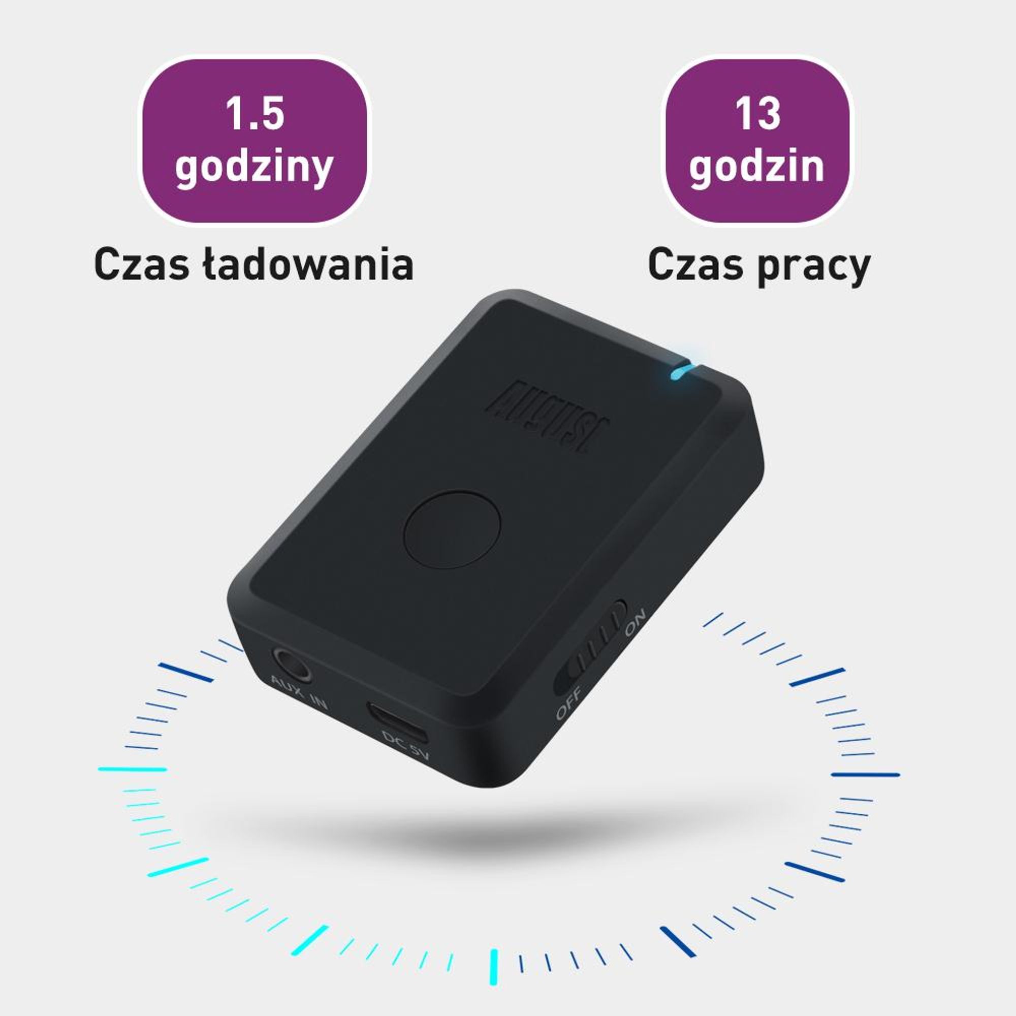 Sierpniowy nadajnik audio Bluetooth MR250B