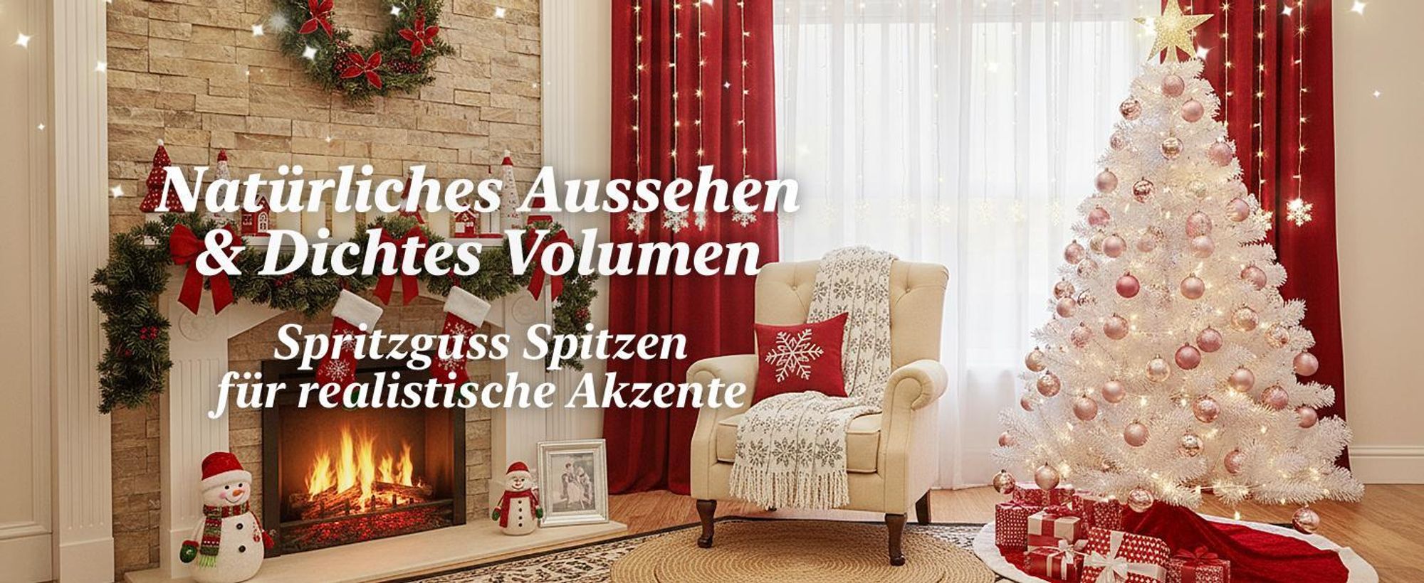 Künstlicher Weihnachtsbaum Weiß