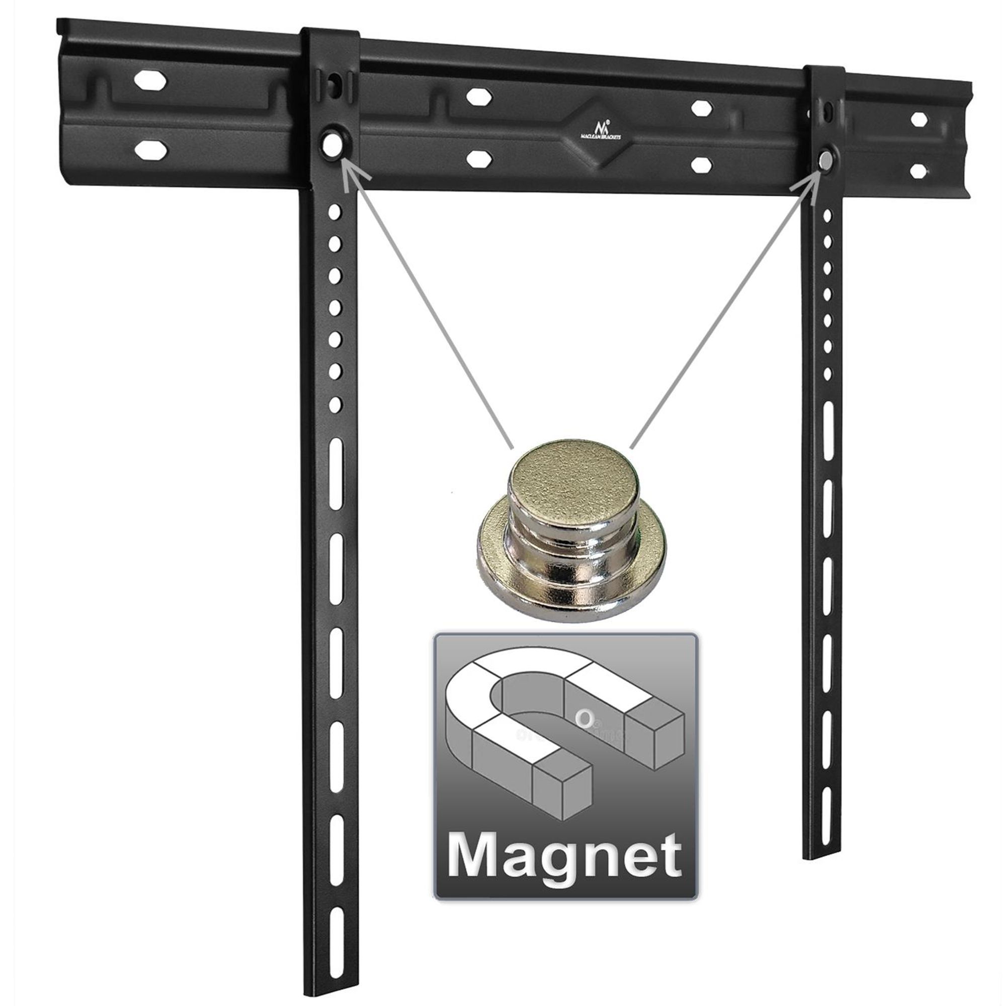 Maclean ultraflache Wandhalterung für TV 40-85" max VESA 600x400 Belastung bis 80kg MC-123