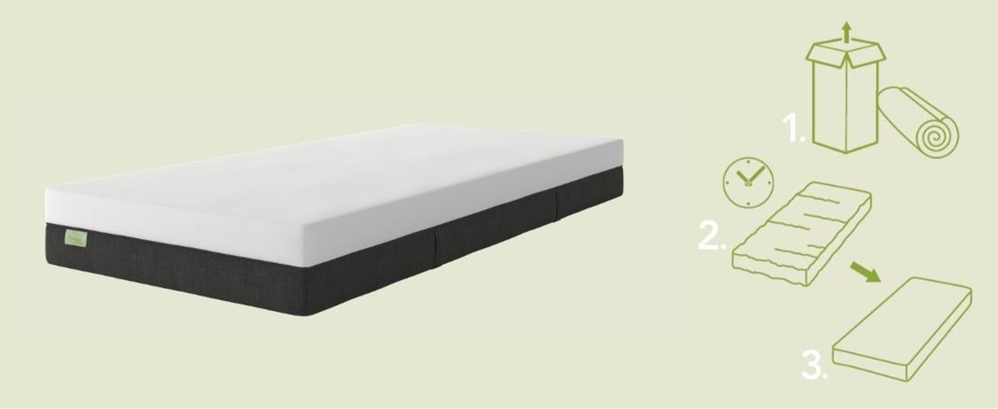 Matelas Premium 7 zones à ressorts ensachés | H2 | 90 x 200 cm | fabriqué en Allemagne | 22cm | DREAMSTAR Premium