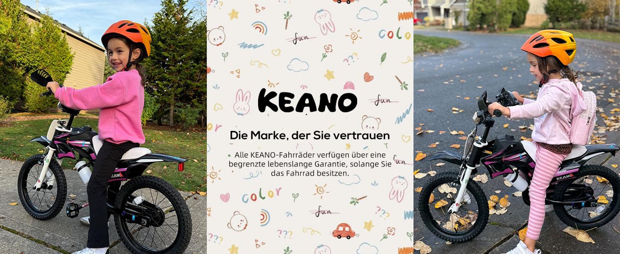 JOYSTAR 12 Zoll Kinderfahrrad im Motorradstil fr 3-8
