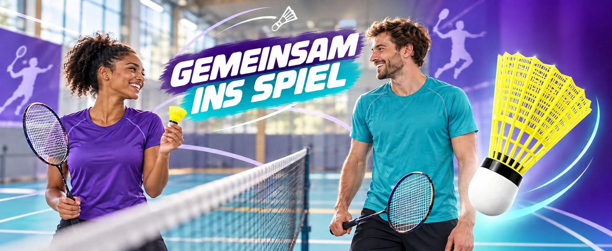 Anwendungsbeispiel: gemeinsame Badminton-Spielzeit in der Halle