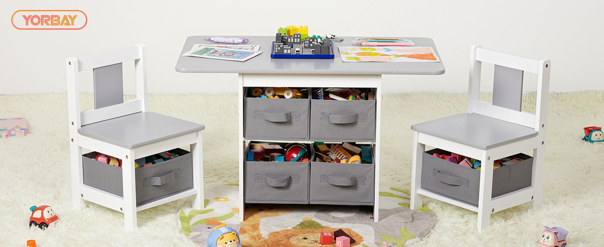 Praktische Kindersitzgruppe mit vielseitigen Funktionen