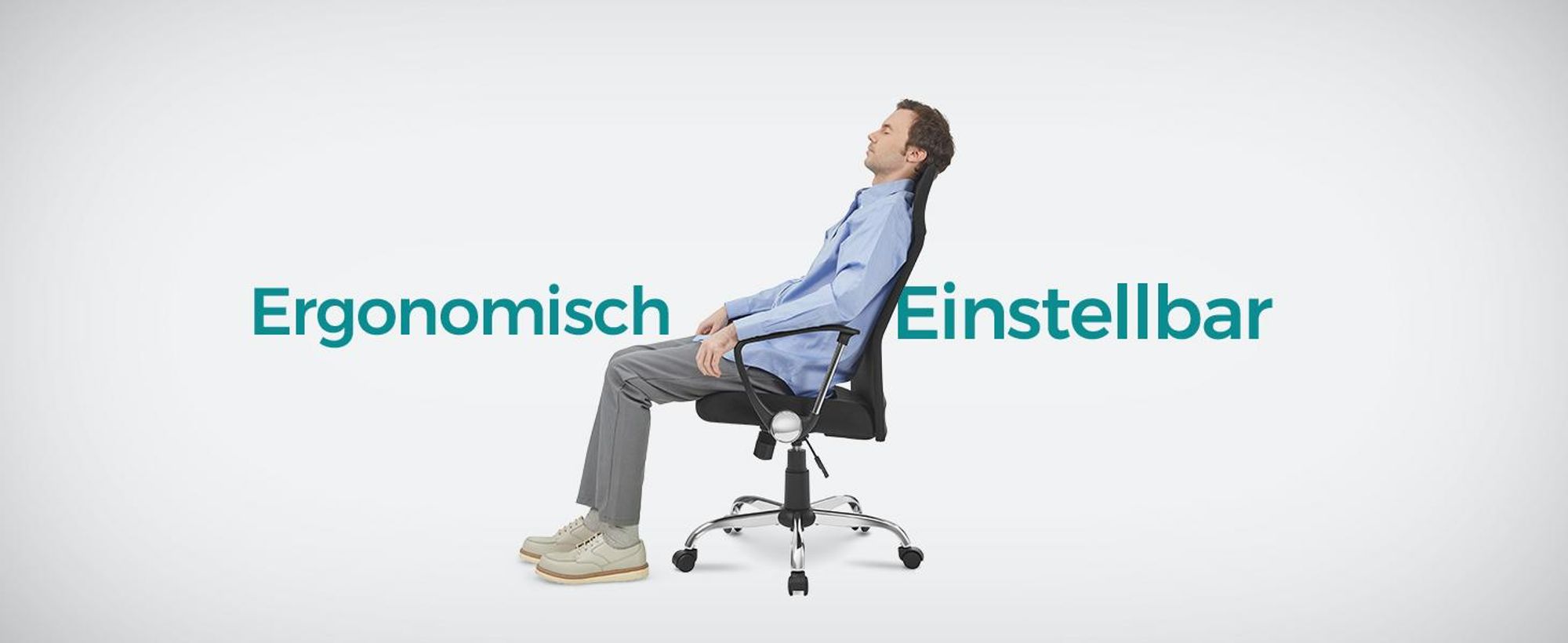SONGMICS Bürostuhl, ergonomischer Schreibtischstuhl, Drehstuhl, gepolsterter Sitz, höhenverstellbar und neigbar, bis 120 kg belastbar