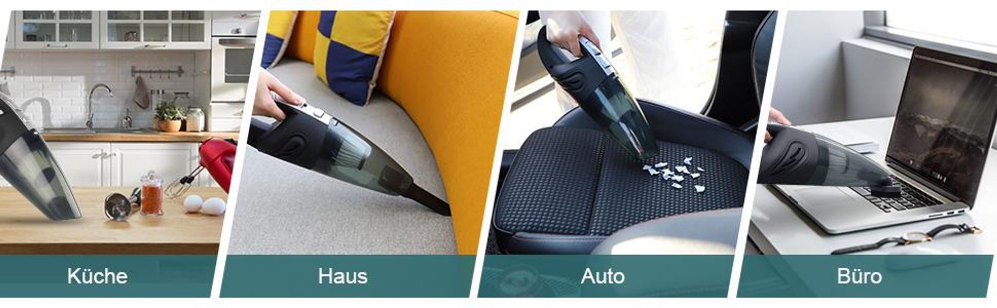 Handstaubsauger, Autostaubsauger, Akku-Handstaubsauger, 6000Pa 120W Auto Staubsauger Stark, für Tierhaare, Auto, Haus