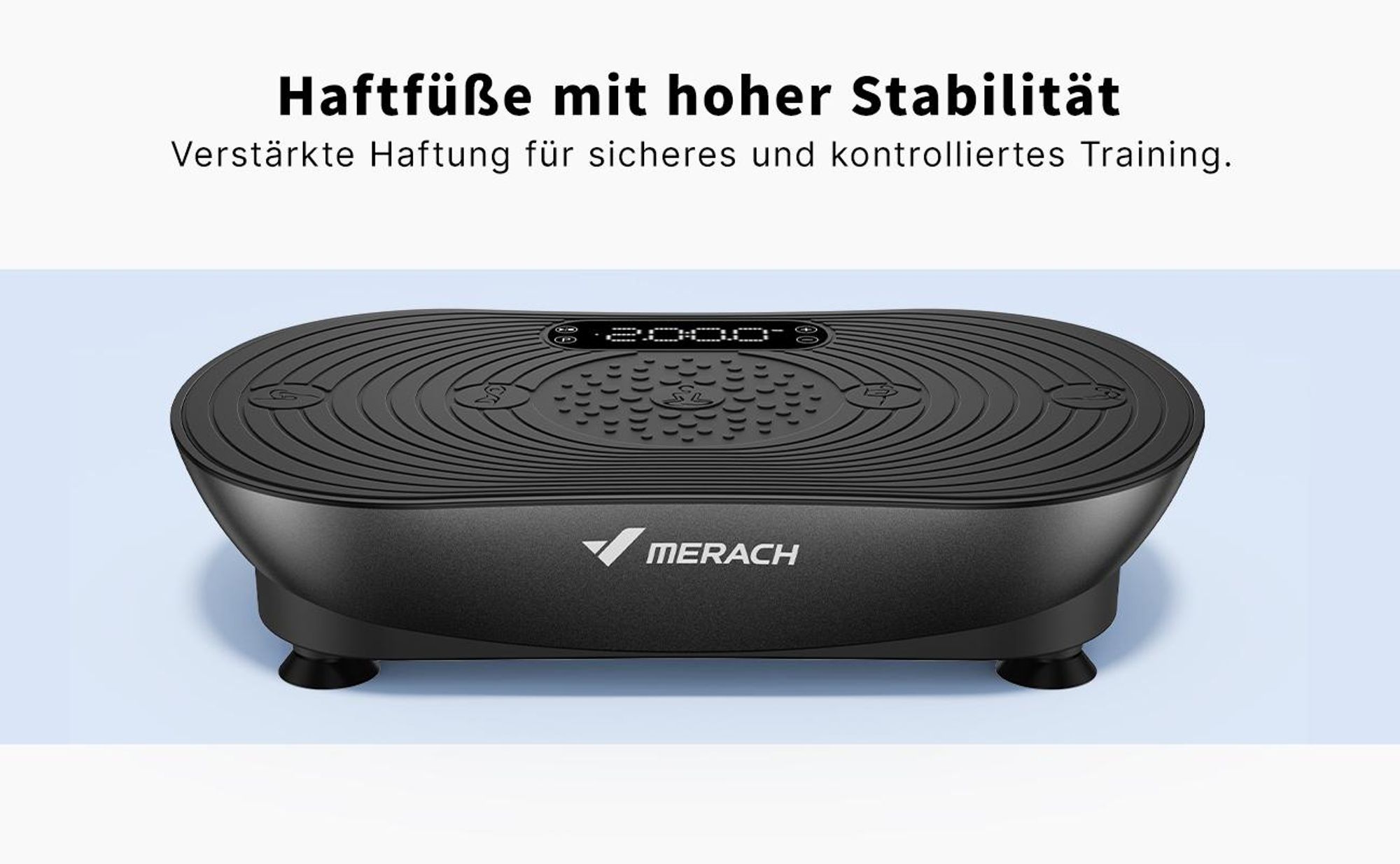 Vibrationsplatte, leise und Kompakte Vibrationsplatte mit LED-Display, mit Fernbedienung, für Ganzkörpertraining zu Hause, bis 158 kg