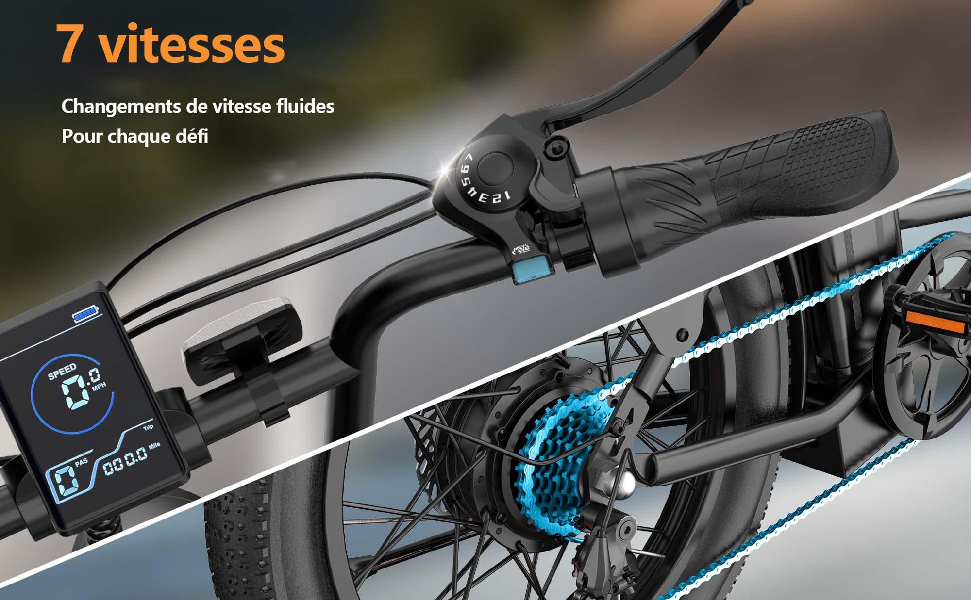 Vélo Électrique URLIFE E20 - Moteur 250W Batterie 48V 13Ah Pneus De 20 Pouces Freins à Disque - Noir