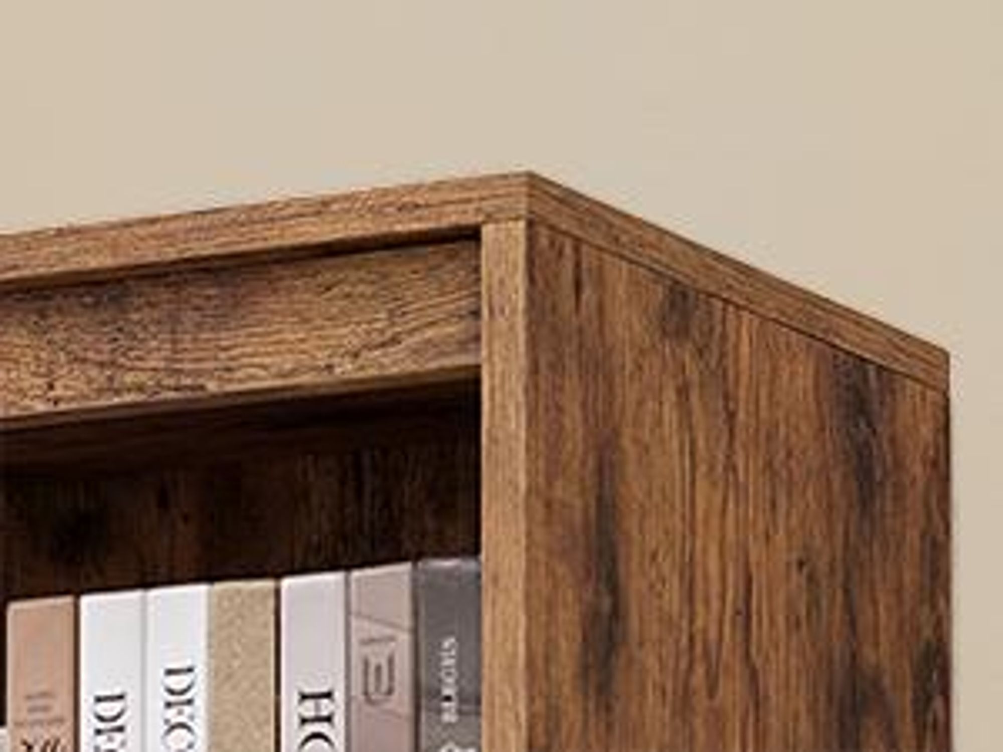 VASAGLE Bücherregal, Hochschrank, 3 unterschiedlich große Schubladen , verstellbare Ablagen