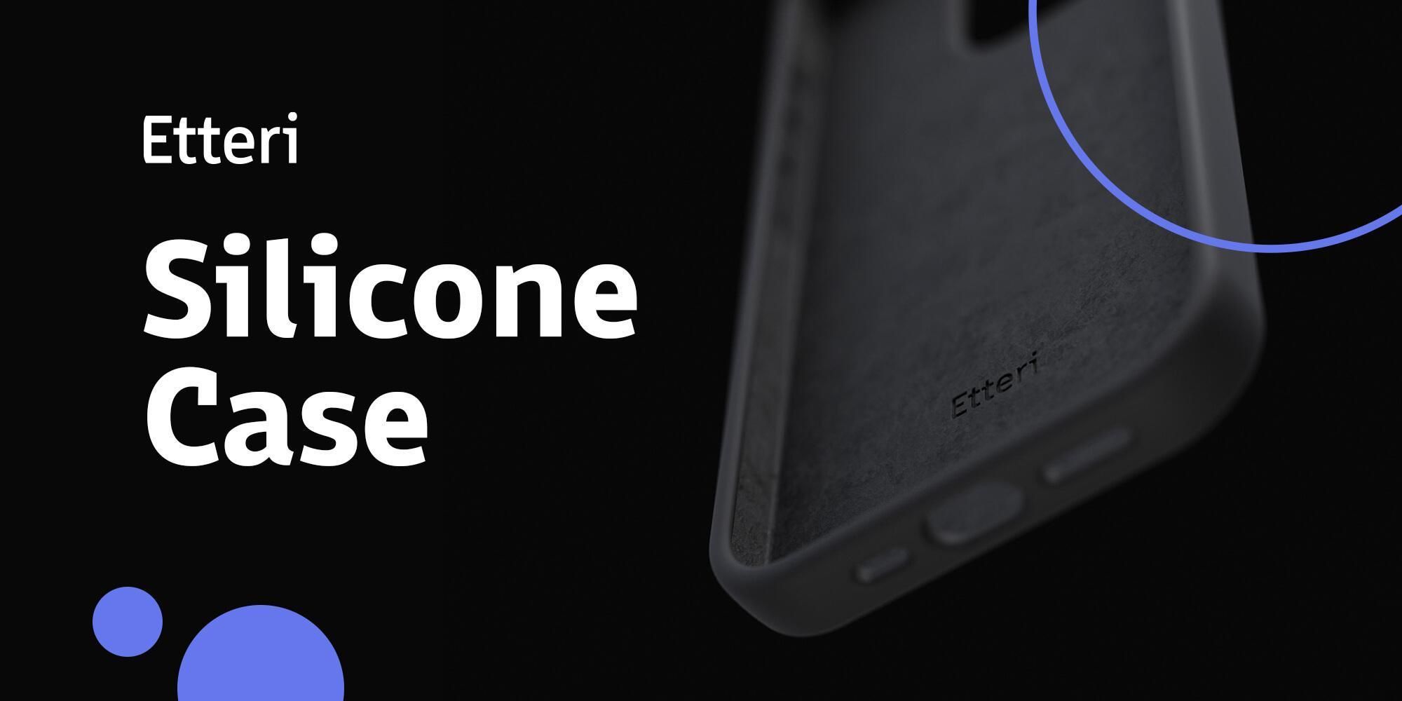 Etteri Housse en silicone pour Samsung Galaxy S24 Plus Cover noir