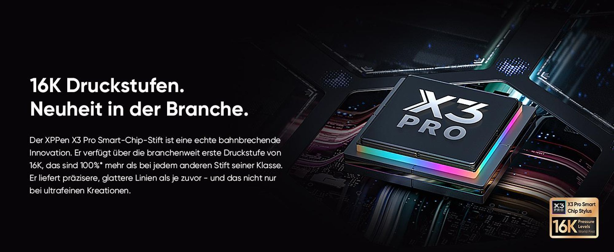XPPen Artist 16 Pro (2nd Gen) + RC Grafiktablet