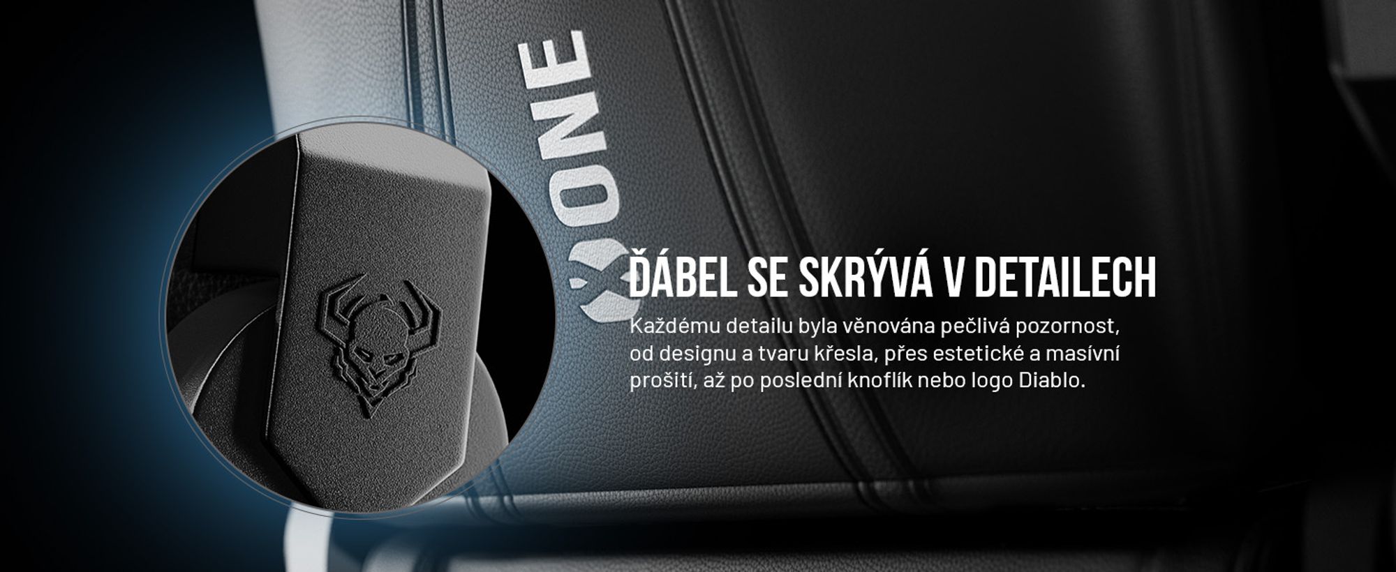 Herní židle Diablo X-One 2.0 Kancelářská židle Nastavitelné područky Ergonomický design Krční/bederní polštář, Barva: Černá, Velikost: King