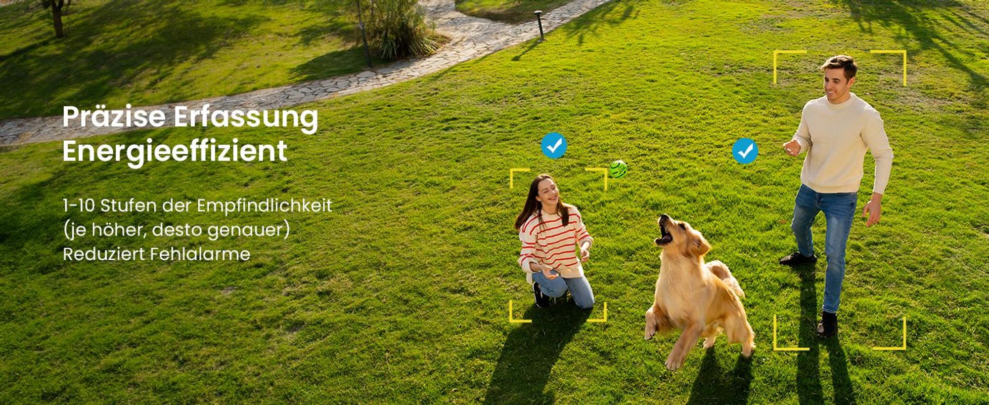 2K 3MP Überwachungskamera Aussen Solar 360° PTZ Kamera Aussen Akku 2.4GHz Kabellos Überwachungskamera mit PIR Bewegungsmelder Farb-Nachtsicht