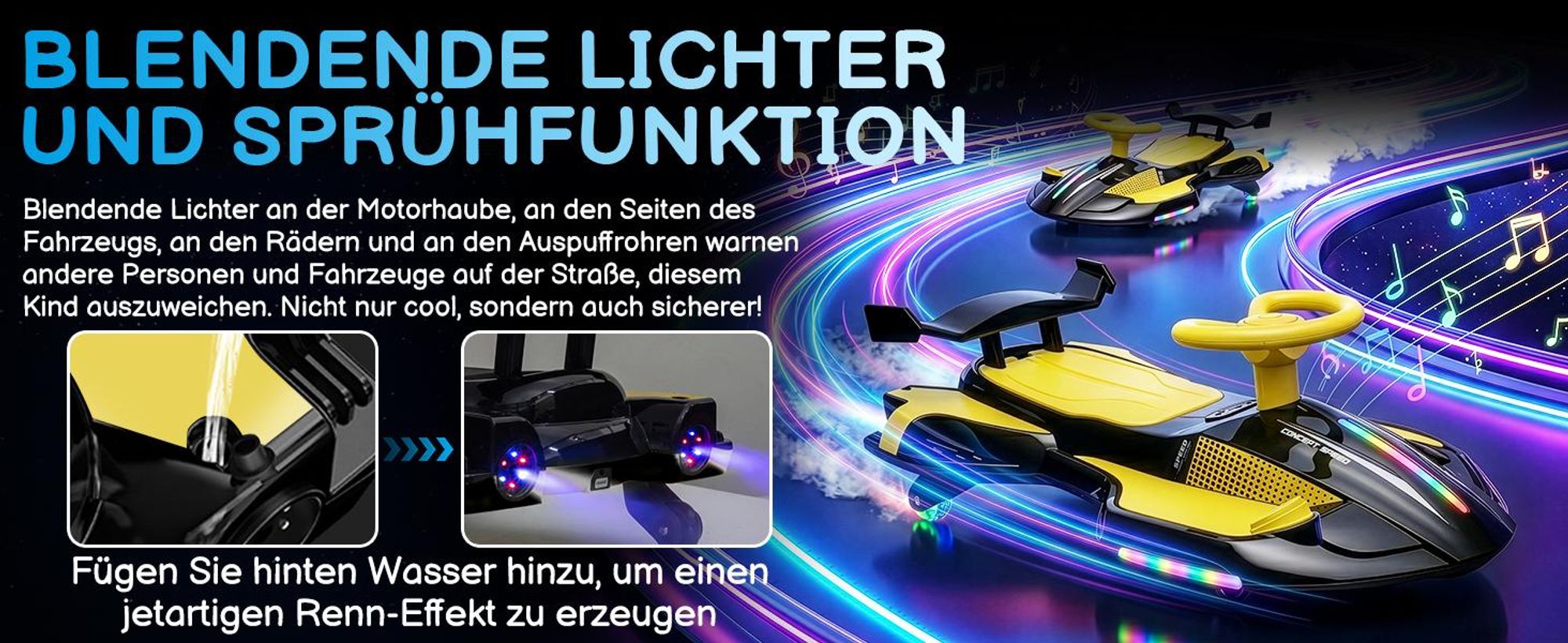 Elektroroller mit Sprühfunktion 35W 12V 4,5Ah