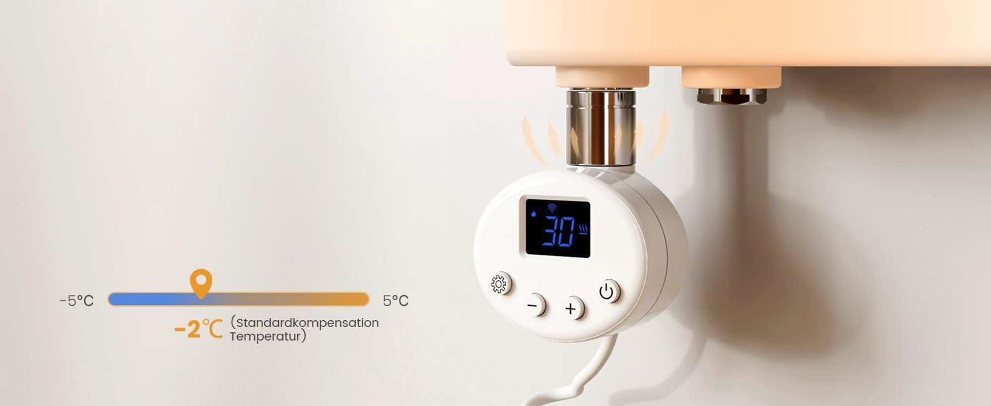 EMKE Badheizkörper Elektrisch mit Wifi App Steurung Thermostat Handtuchwärmer 1041X400mm Weiß Handtuchhalter 400W Handtuchtrockner