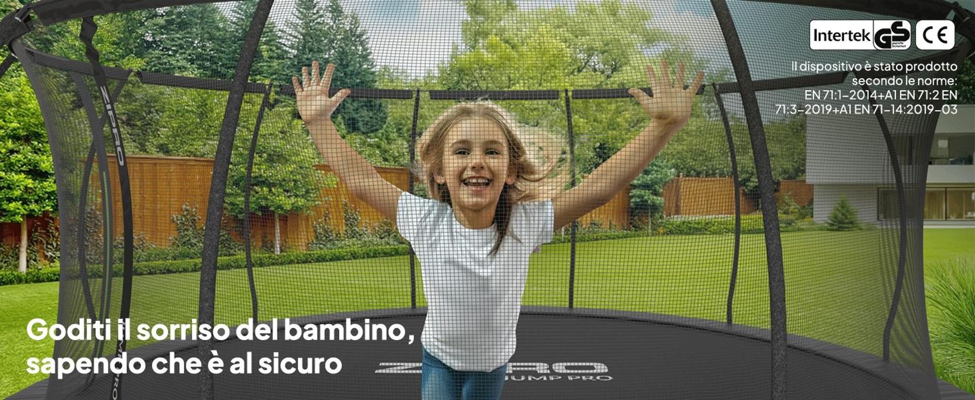 ZIPRO Trampolino Jump Pro Premium | 8FT Ø 252 cm | Trampolino da giardino Trampolino per bambini Set completo incl. rete, scaletta e copertura perimetrale, da esterno, verde