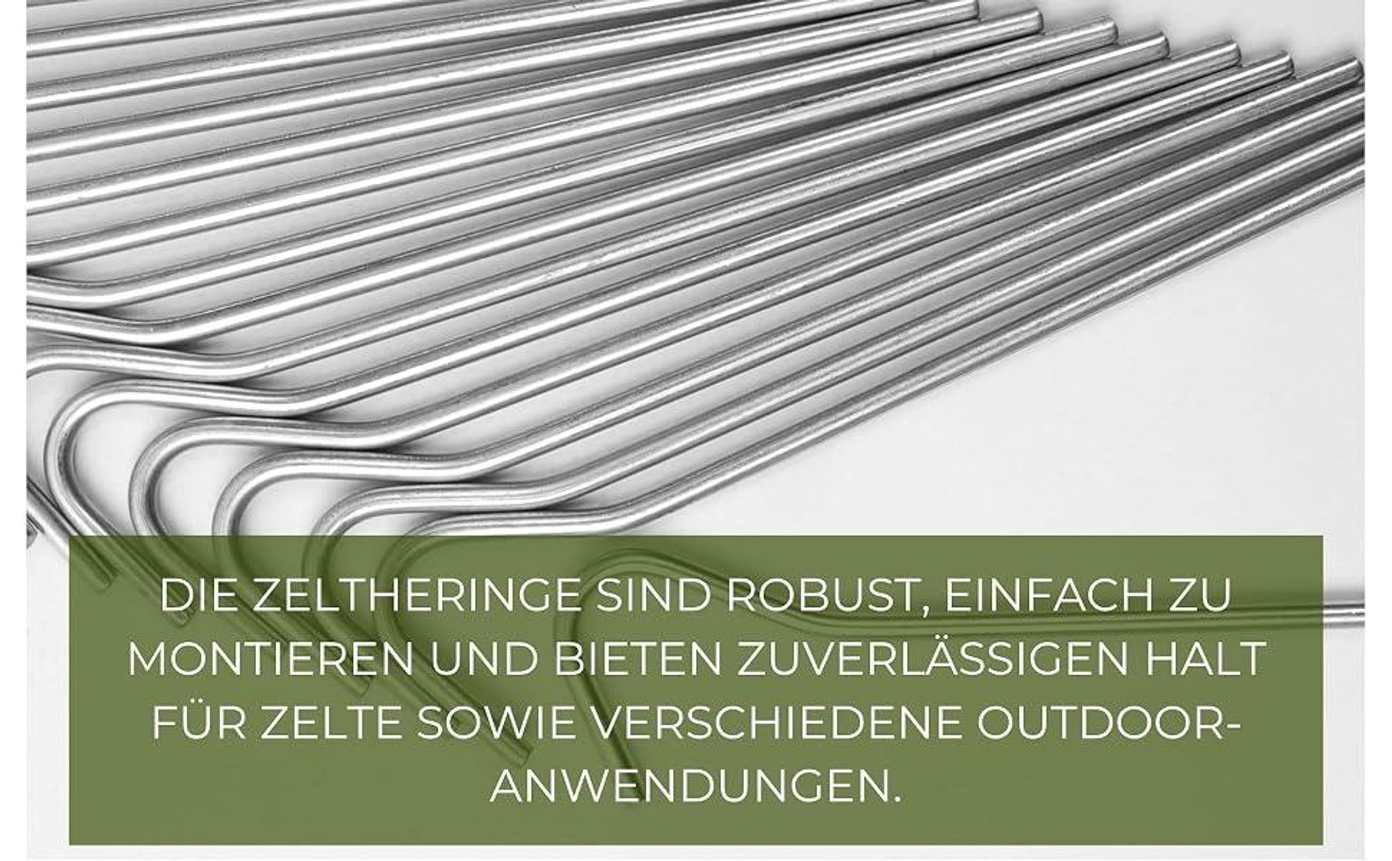 20 Stück Heringe Erdnagel Ø 4 mm Stahl Verzinkt Bodenanker Zeltheringe 18 cm Zeltnagel Erdnägel